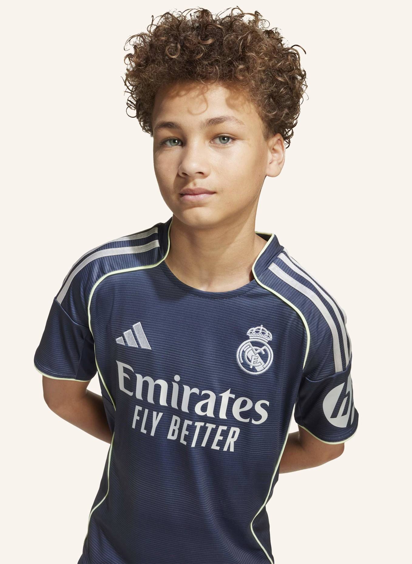 adidas REAL MADRID 25/26 AWAY JUNIOR-AUSRÜSTUNG: BLAU