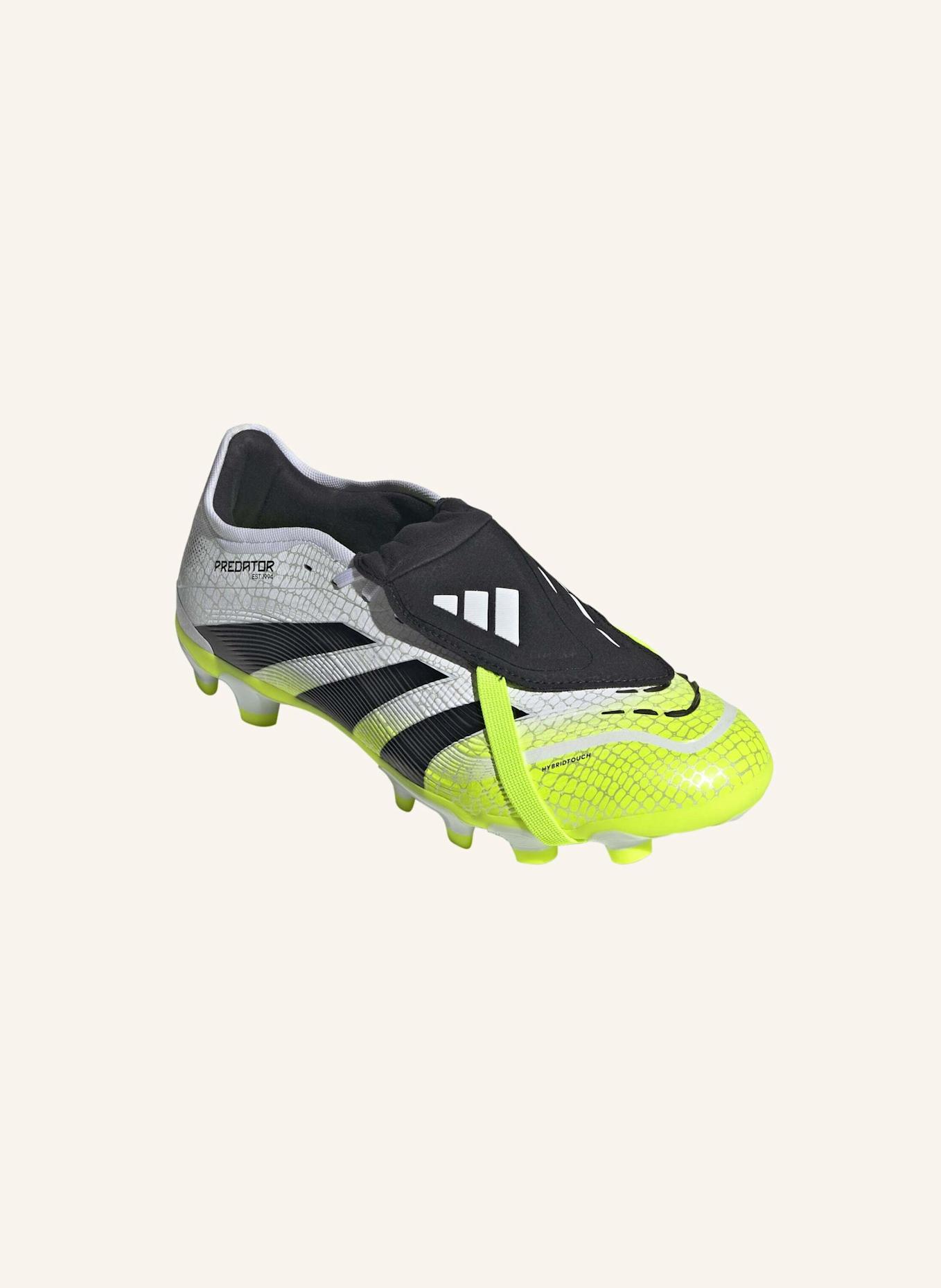 adidas PREDATOR PRO FOLD-OVER TONGUE MG FUSSBALLSCHUH: WEISS/ SCHWARZ/ GELB
