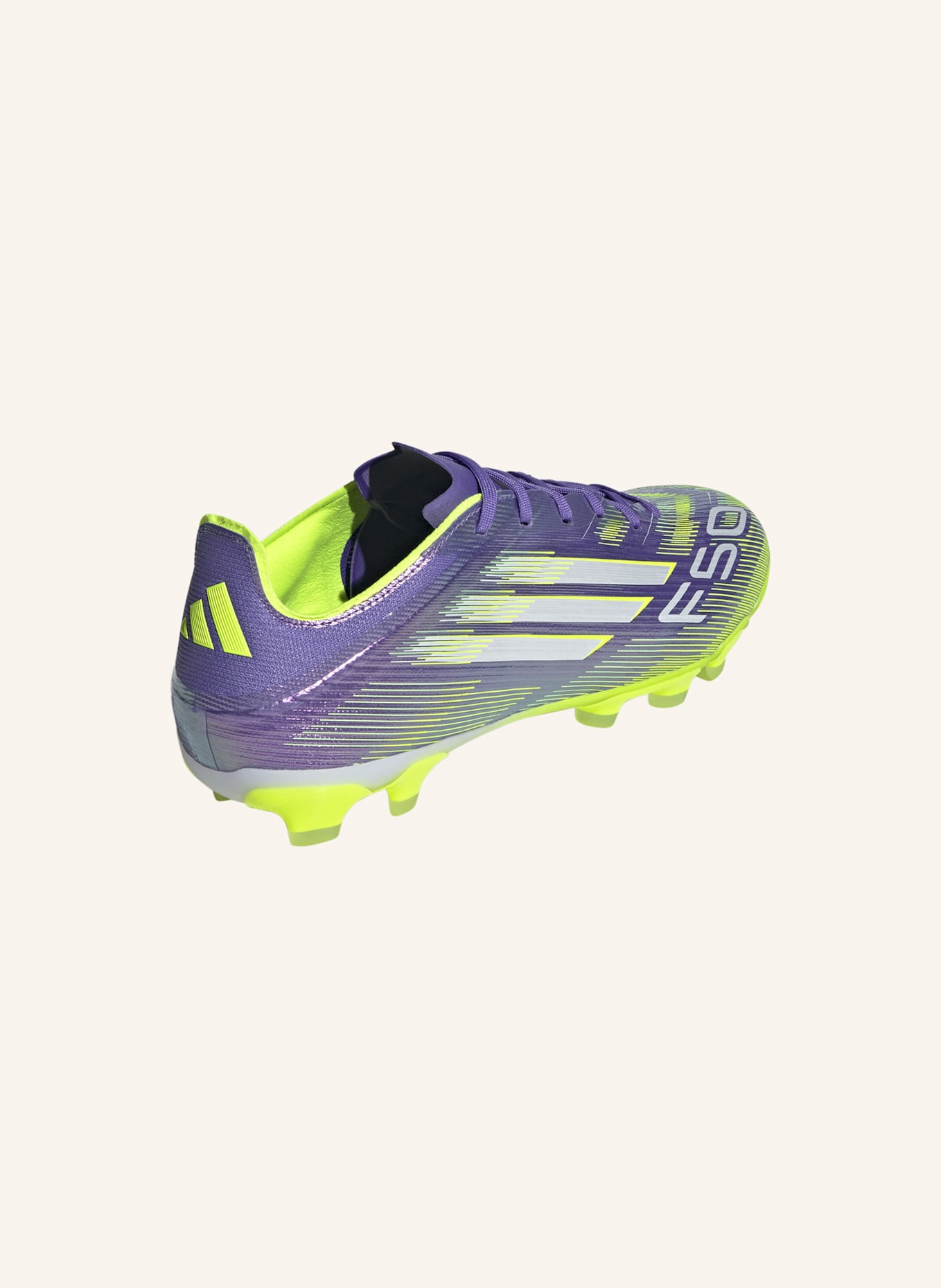 adidas F50 PRO KUNSTRASEN NEUERER GENERATION FUSSBALLSCHUHE: LILA/ WEISS/ GELB