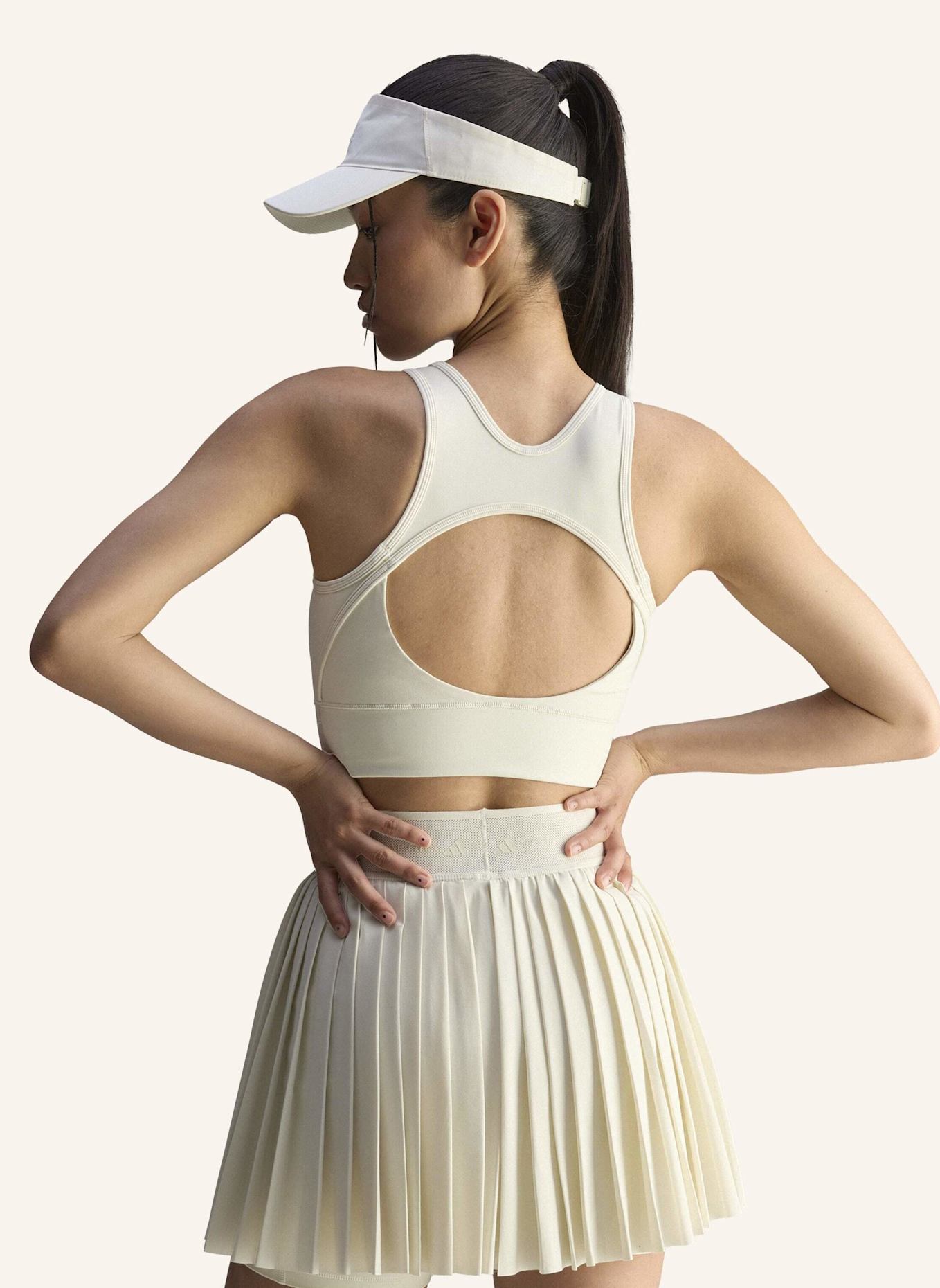 adidas by Stella McCartney Cropped-Top ADIDAS BY STELLA MCCARTNEY: CREME