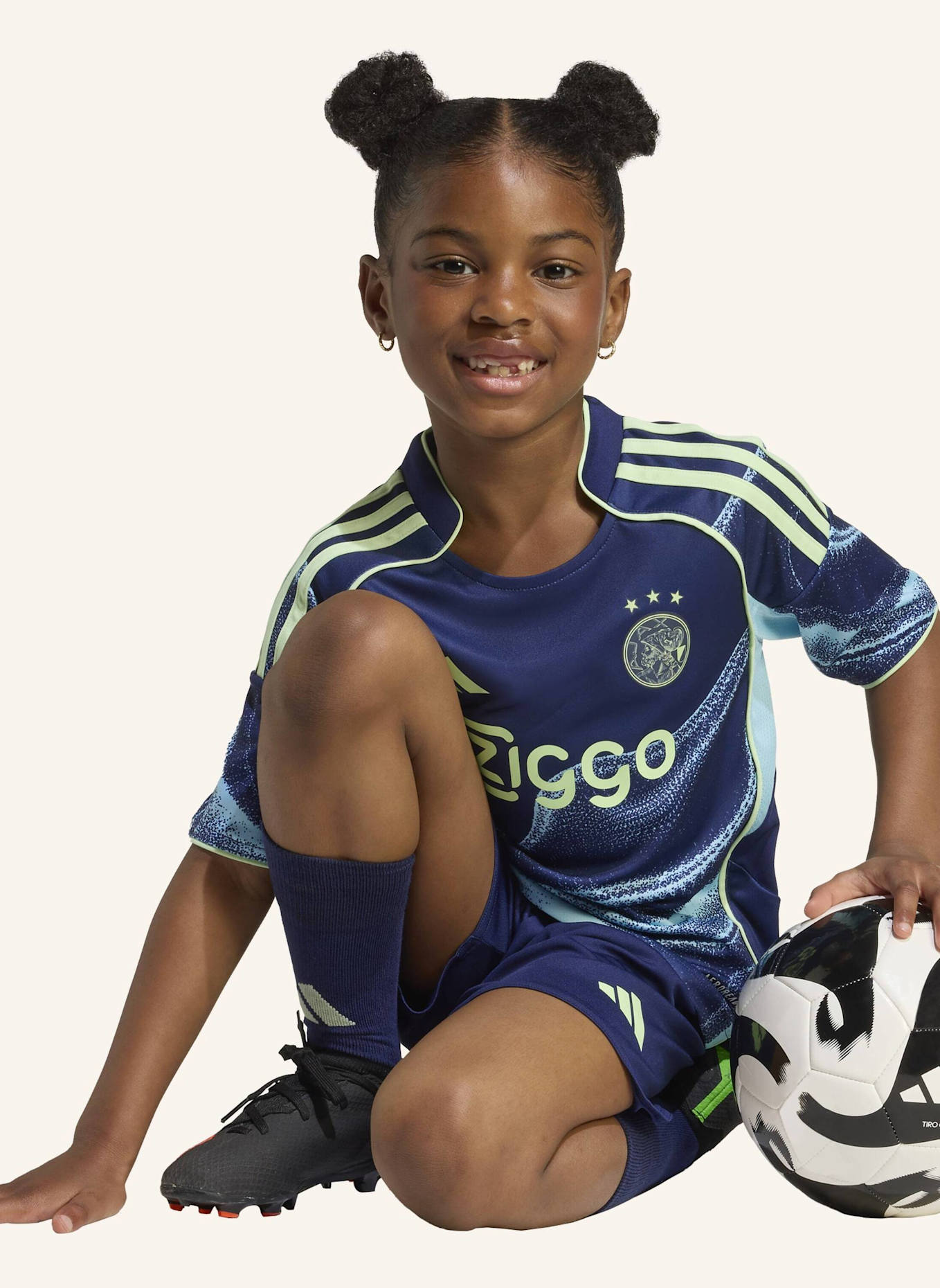 adidas AJAX 25/26 MINI-AUSWÄRTSAUSRÜSTUNG: BLAU