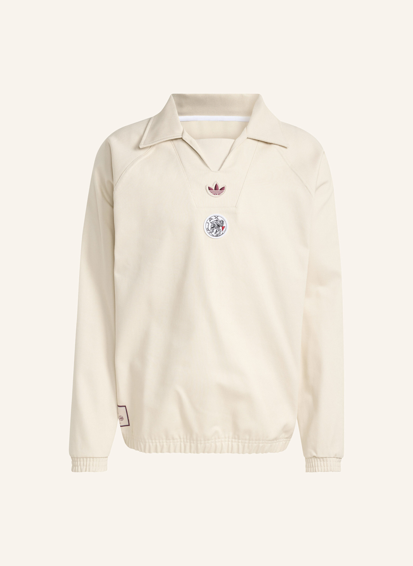 adidas Originals AJAX TERRACE ICONS DRILL TOP: BEIGE