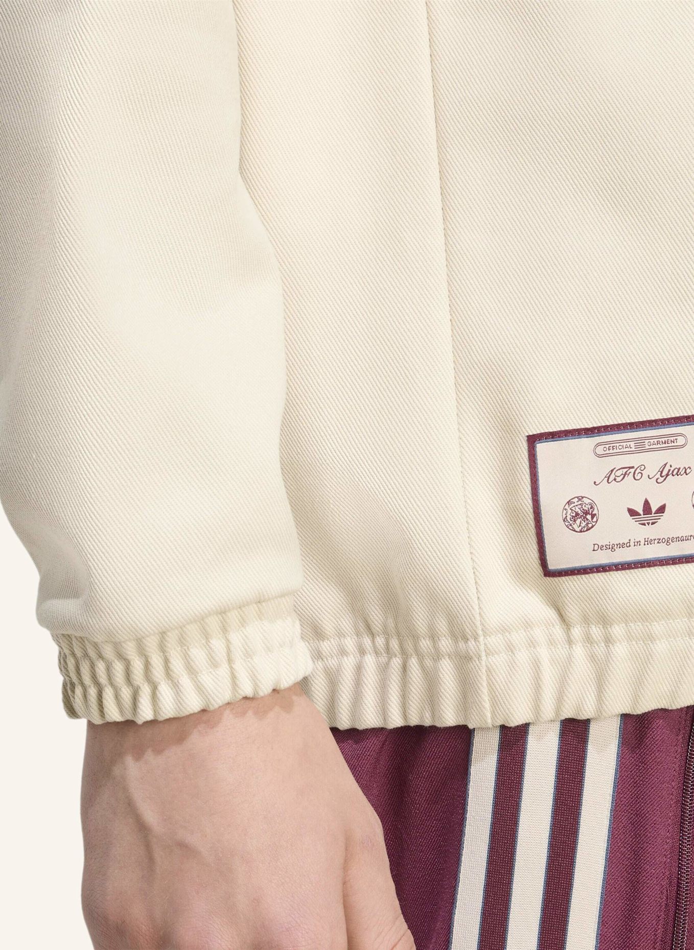 adidas Originals AJAX TERRACE ICONS DRILL TOP: BEIGE