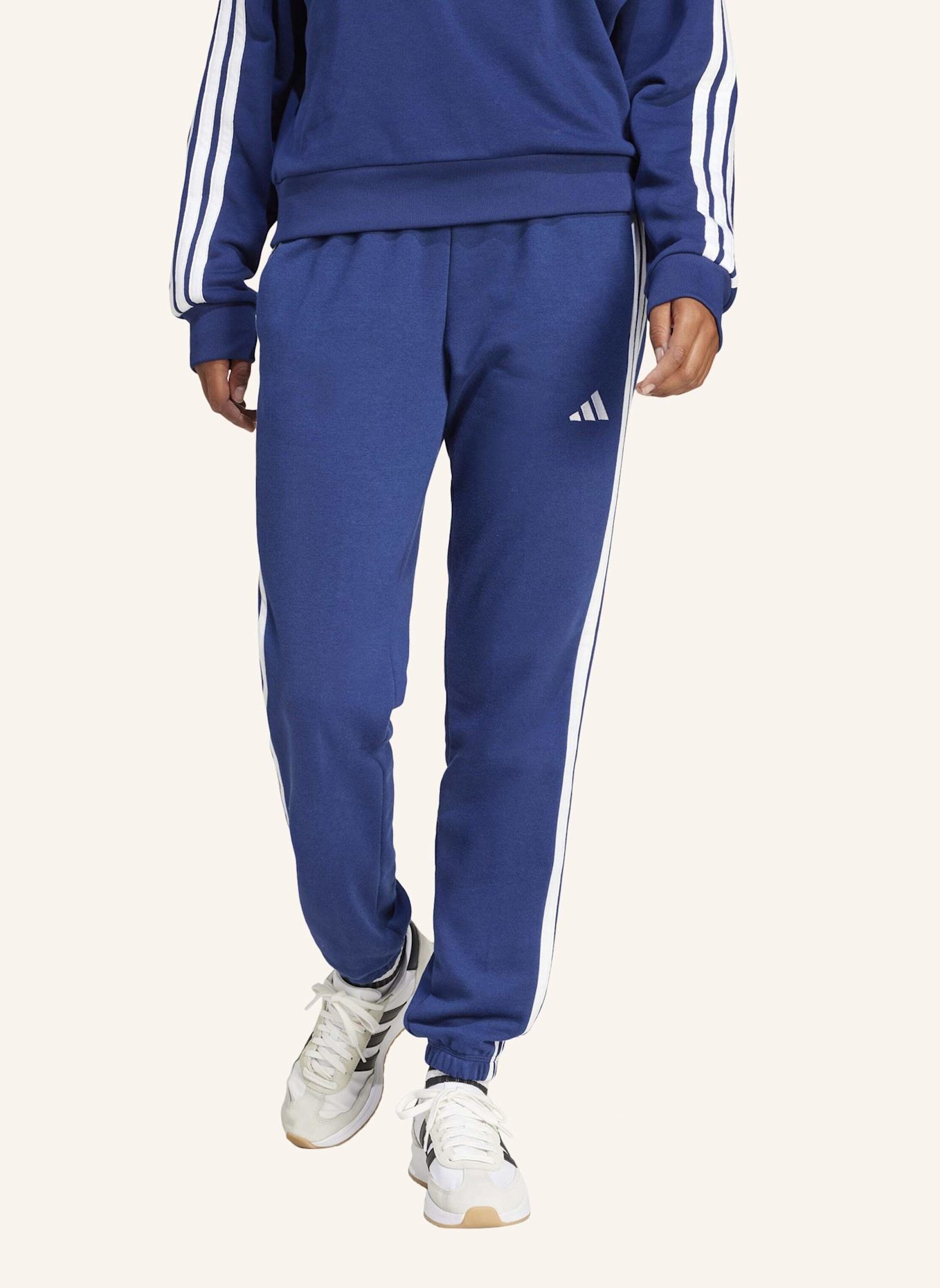 adidas Sweatpants ESSENTIALS 3-STREIFEN: BLAU/ WEISS