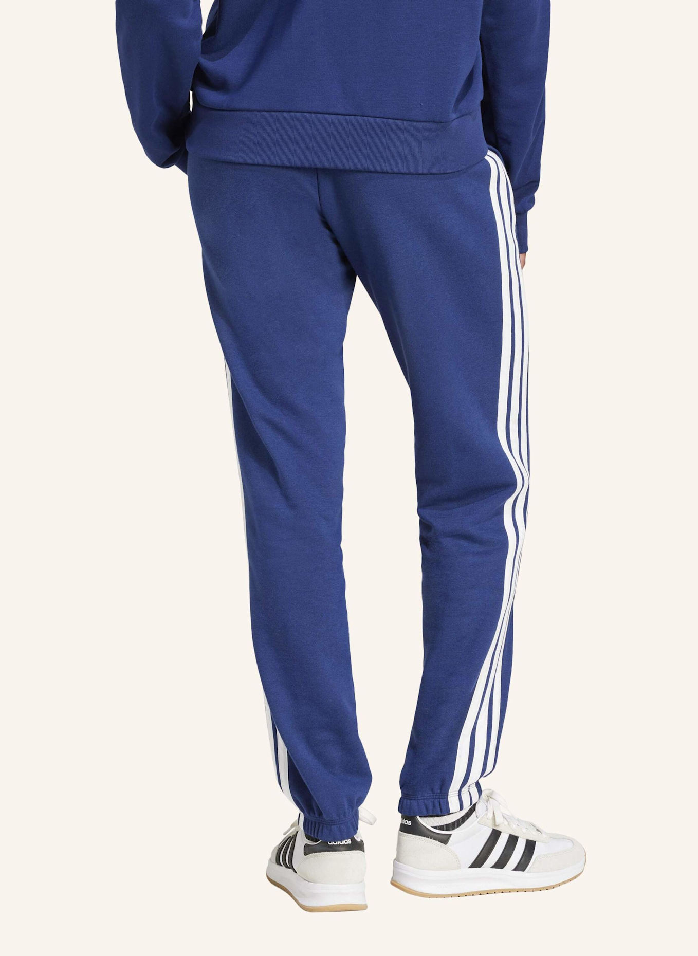 adidas Sweatpants ESSENTIALS 3-STREIFEN: BLAU/ WEISS