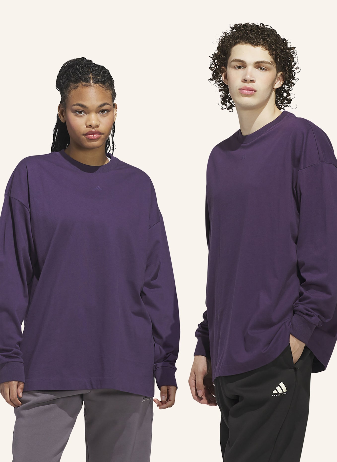 adidas ADIDAS BASKETBALL LONGSLEEVE – GENDERNEUTRAL: LILA