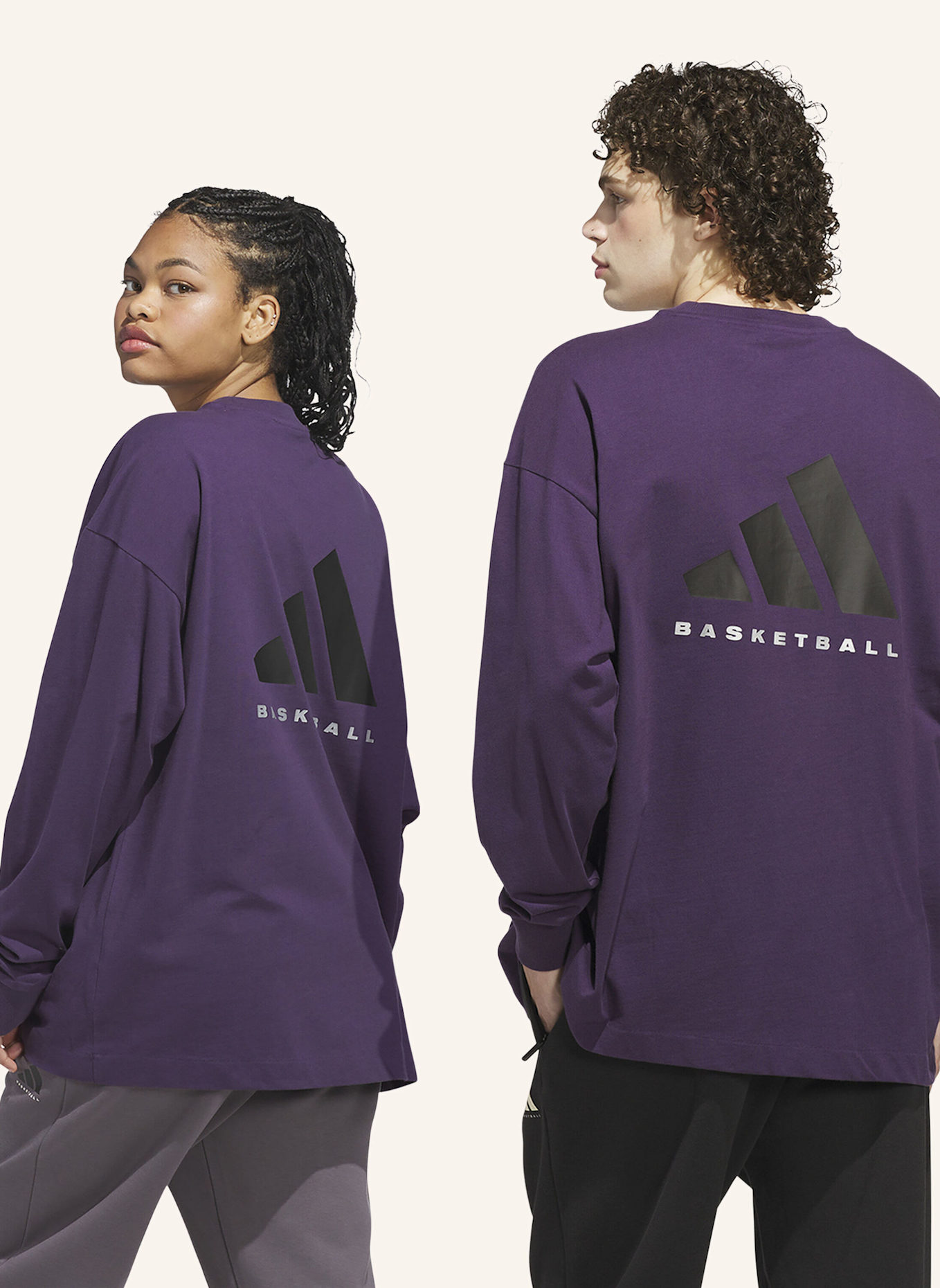 adidas ADIDAS BASKETBALL LONGSLEEVE – GENDERNEUTRAL: LILA
