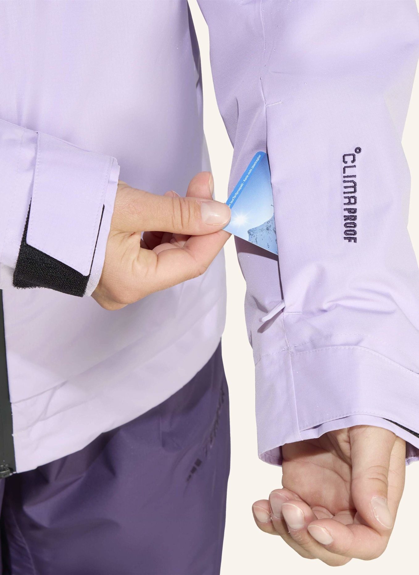 adidas TERREX TERREX XPLORIC 2 LAYER INSULATED CLIMAPROOF JACKE: HELLLILA