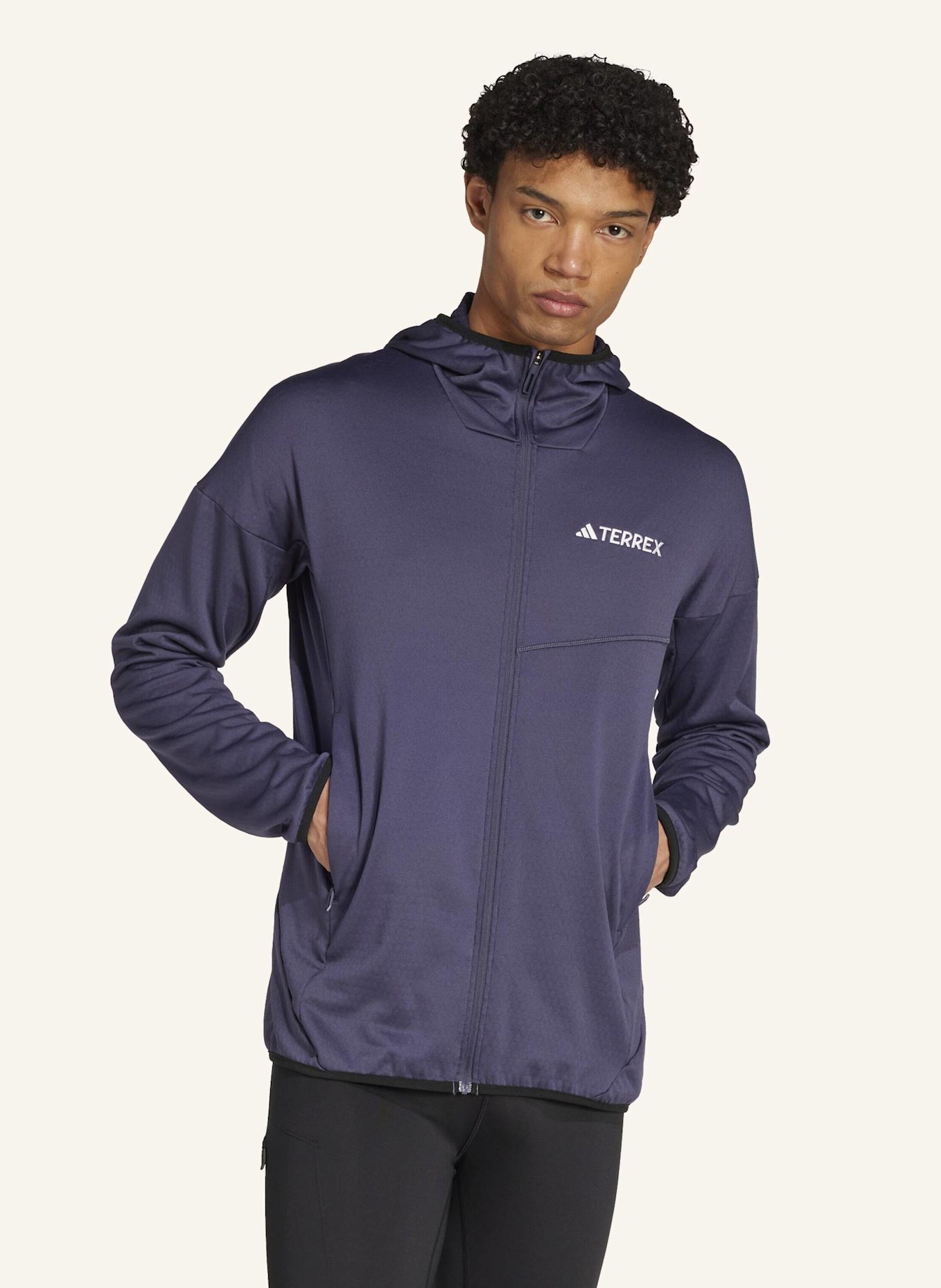 adidas TERREX TERREX XPERIOR CLIMAWARM LIGHT FLEECE KAPUZENJACKE: BLAU
