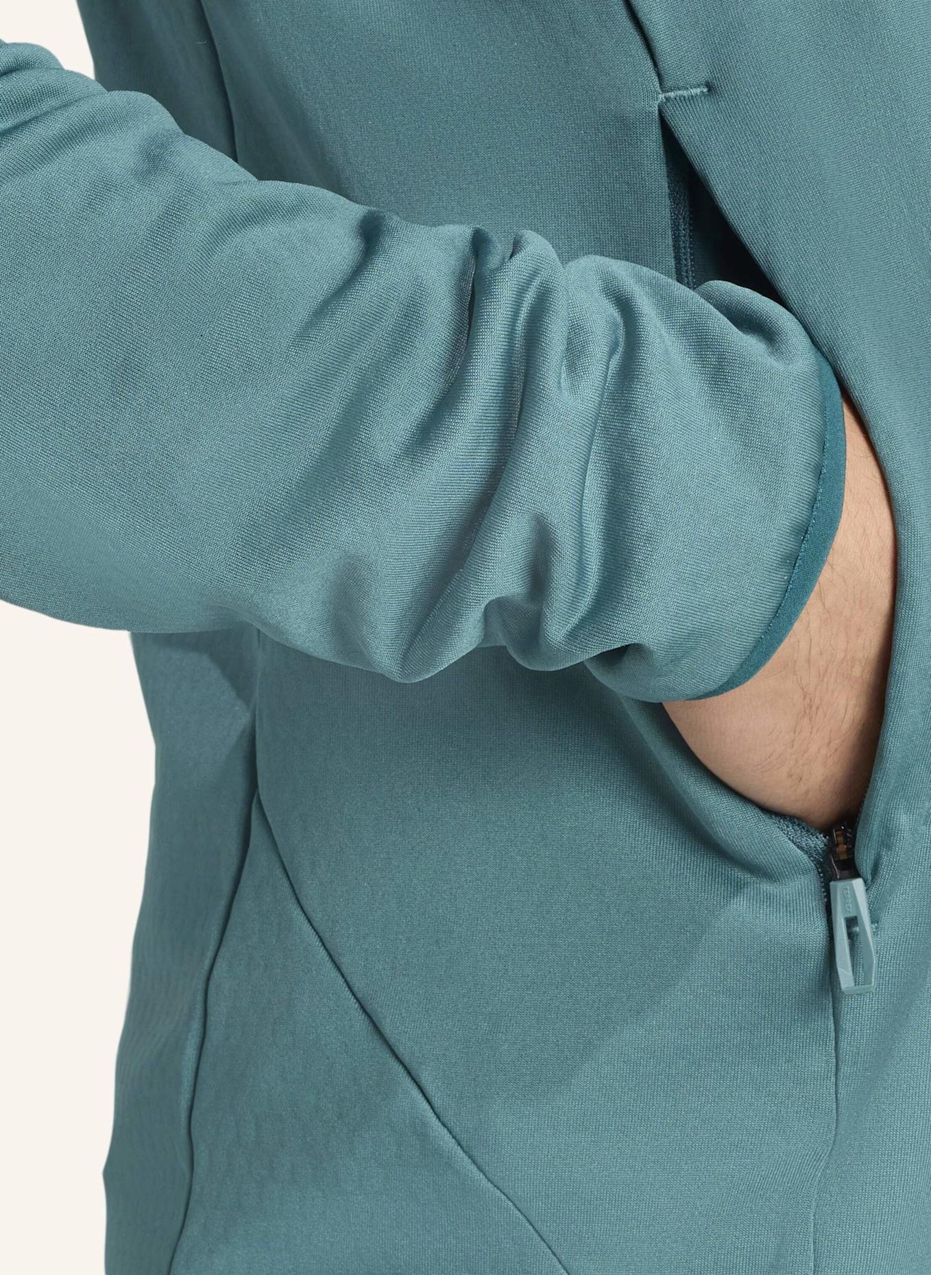 adidas TERREX TERREX XPERIOR CLIMAWARM LIGHT FLEECE KAPUZENJACKE: TÜRKIS/ GRÜN