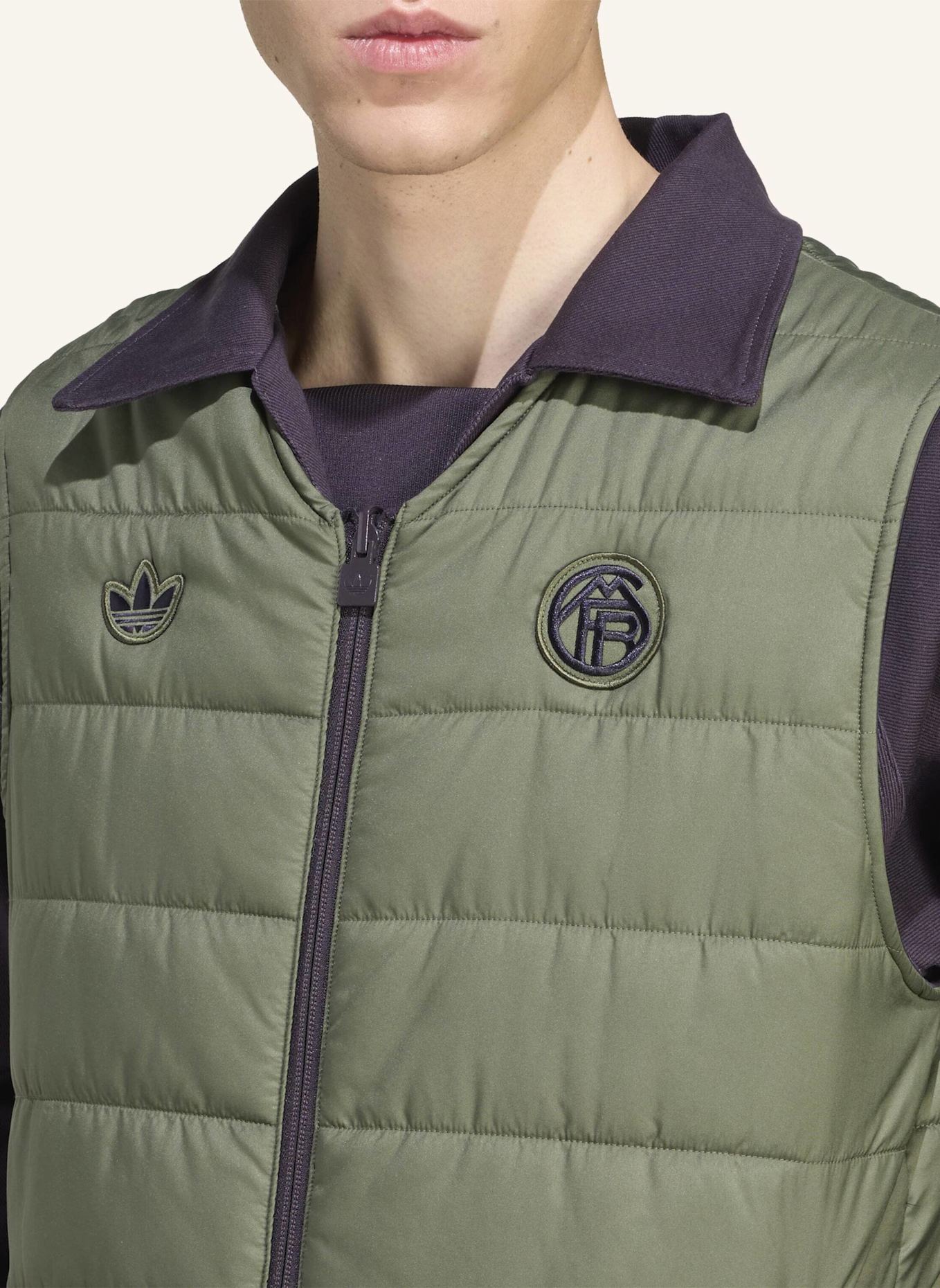 adidas Originals FC BAYERN MÜNCHEN TERRACE ICONS WESTE: SCHWARZ/ GRÜN