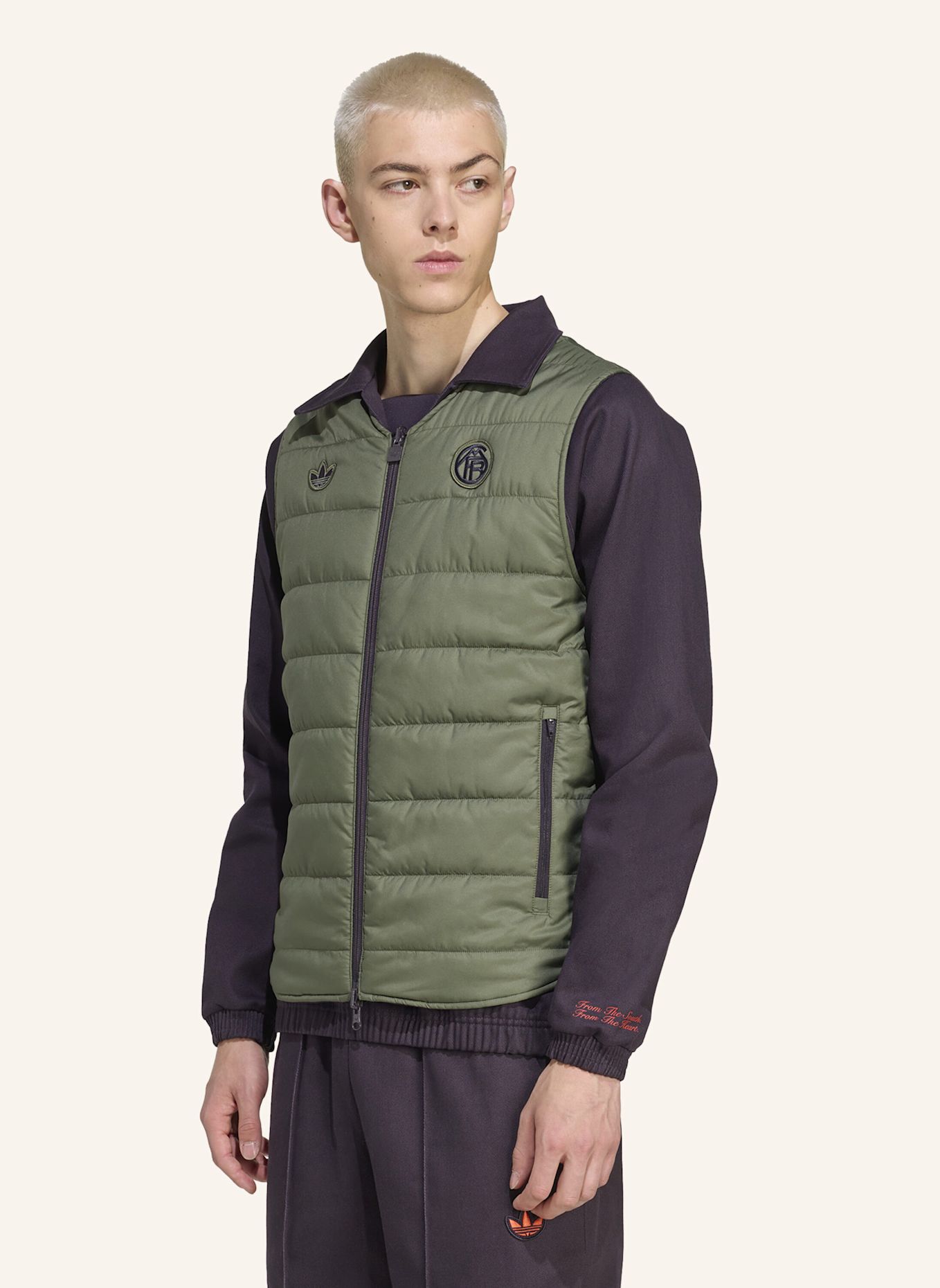 adidas Originals FC BAYERN MÜNCHEN TERRACE ICONS WESTE: SCHWARZ/ GRÜN