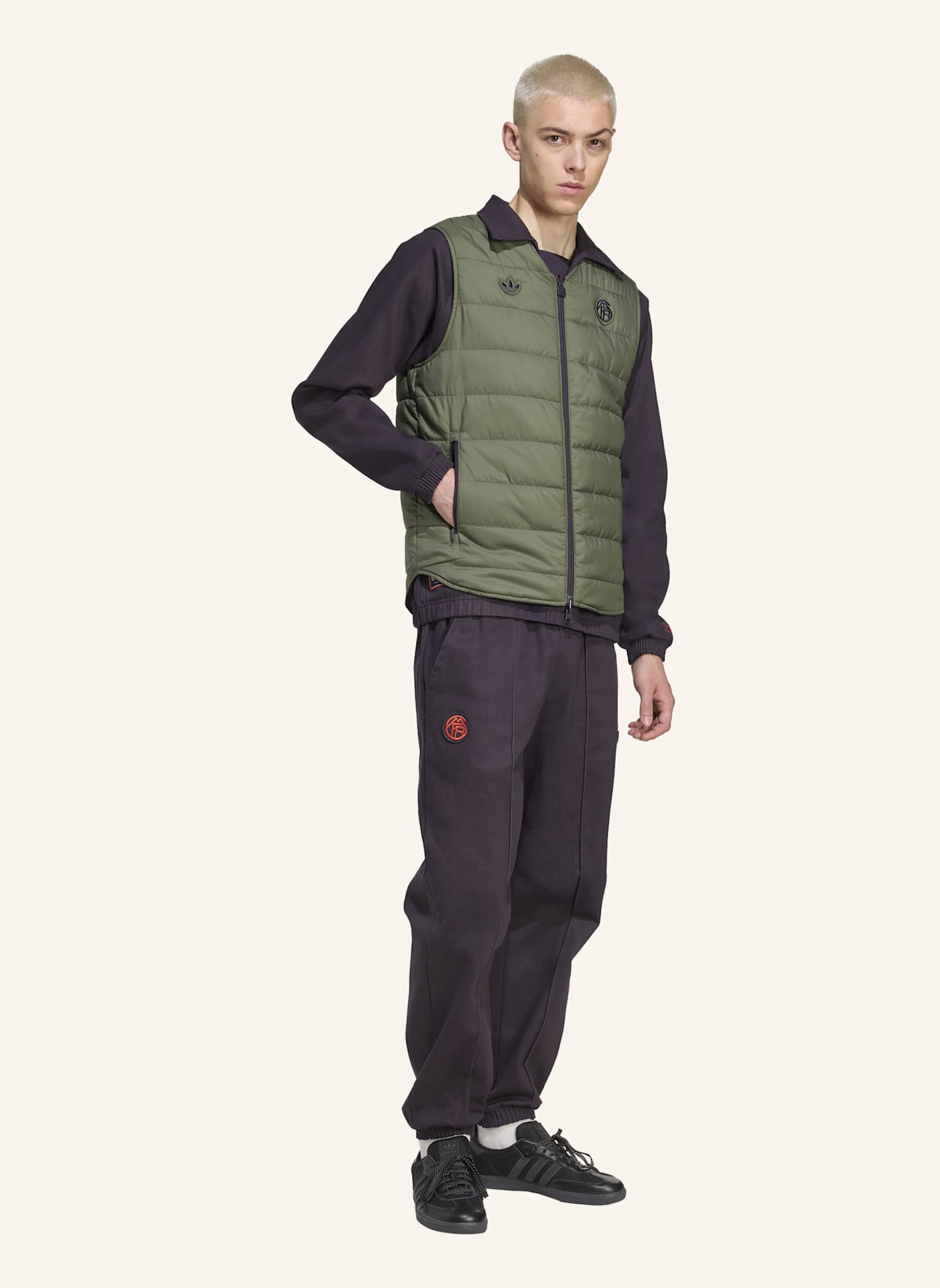 adidas Originals FC BAYERN MÜNCHEN TERRACE ICONS WESTE: SCHWARZ/ GRÜN