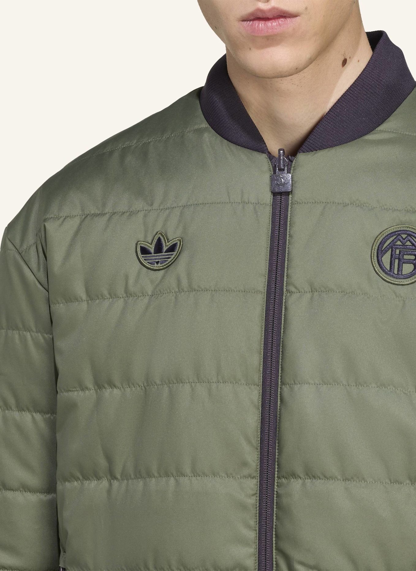 adidas Originals FC BAYERN MÜNCHEN TERRACE ICONS JACKE: SCHWARZ/ GRÜN
