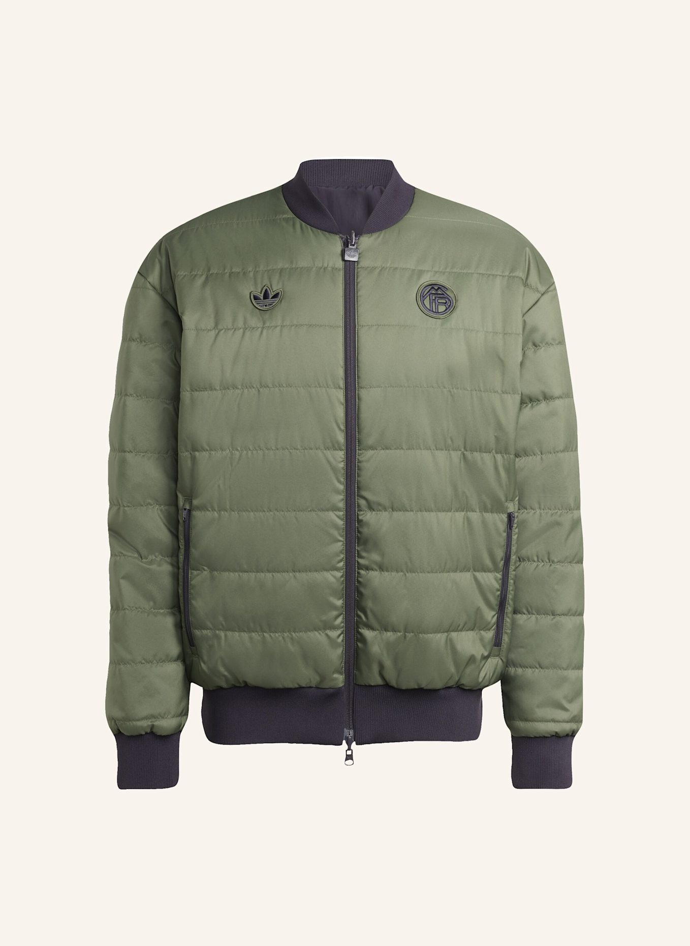 adidas Originals FC BAYERN MÜNCHEN TERRACE ICONS JACKE: SCHWARZ/ GRÜN