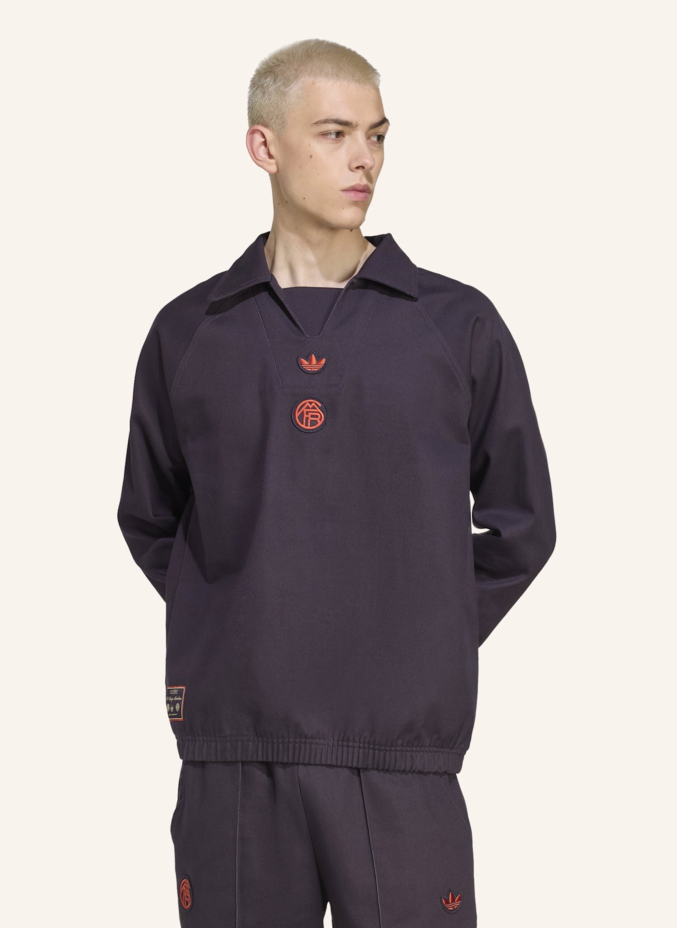 adidas Originals FC BAYERN MÜNCHEN TERRACE ICONS DRILL TOP: SCHWARZ