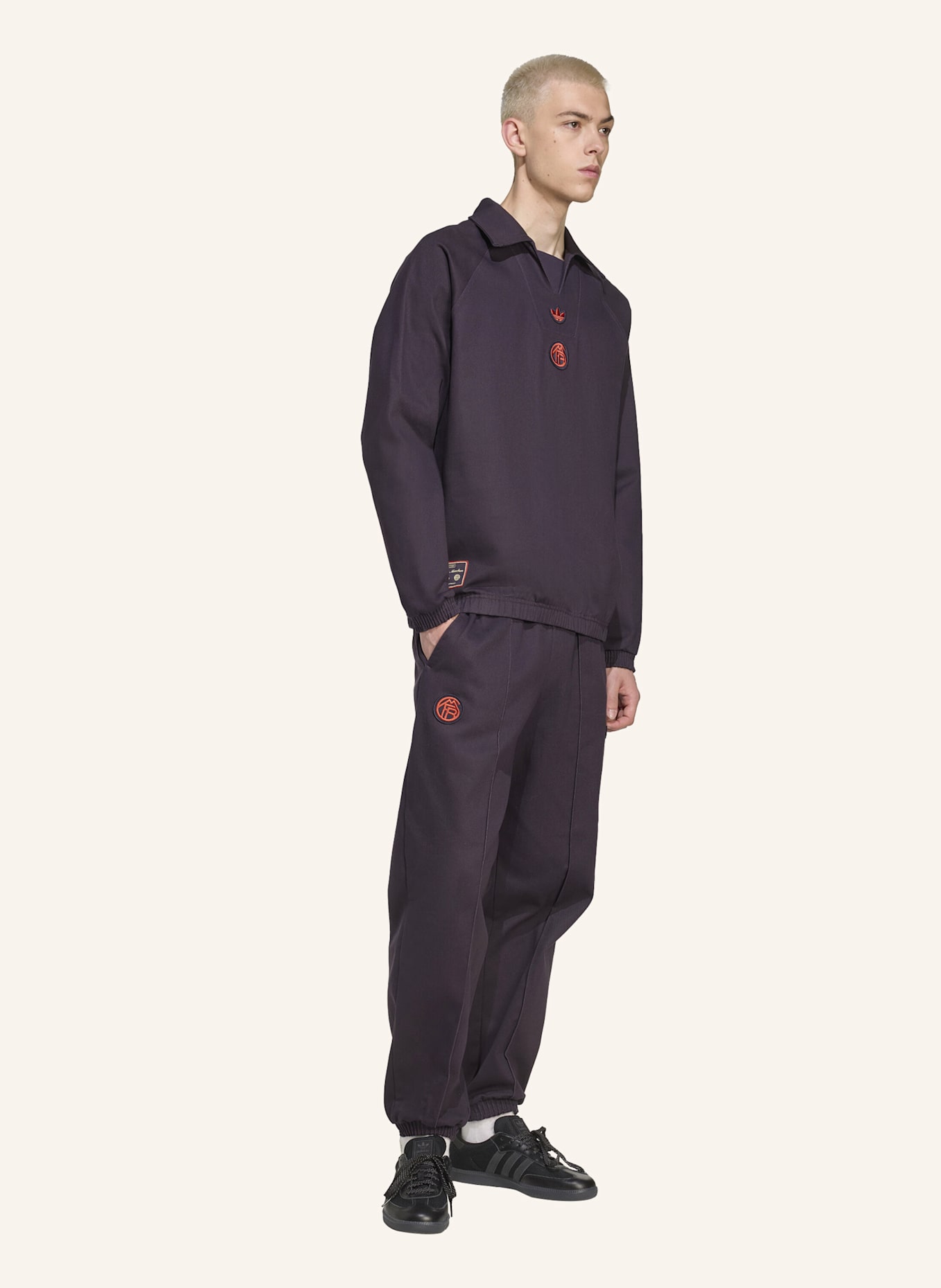 adidas Originals FC BAYERN MÜNCHEN TERRACE ICONS DRILL TOP: SCHWARZ