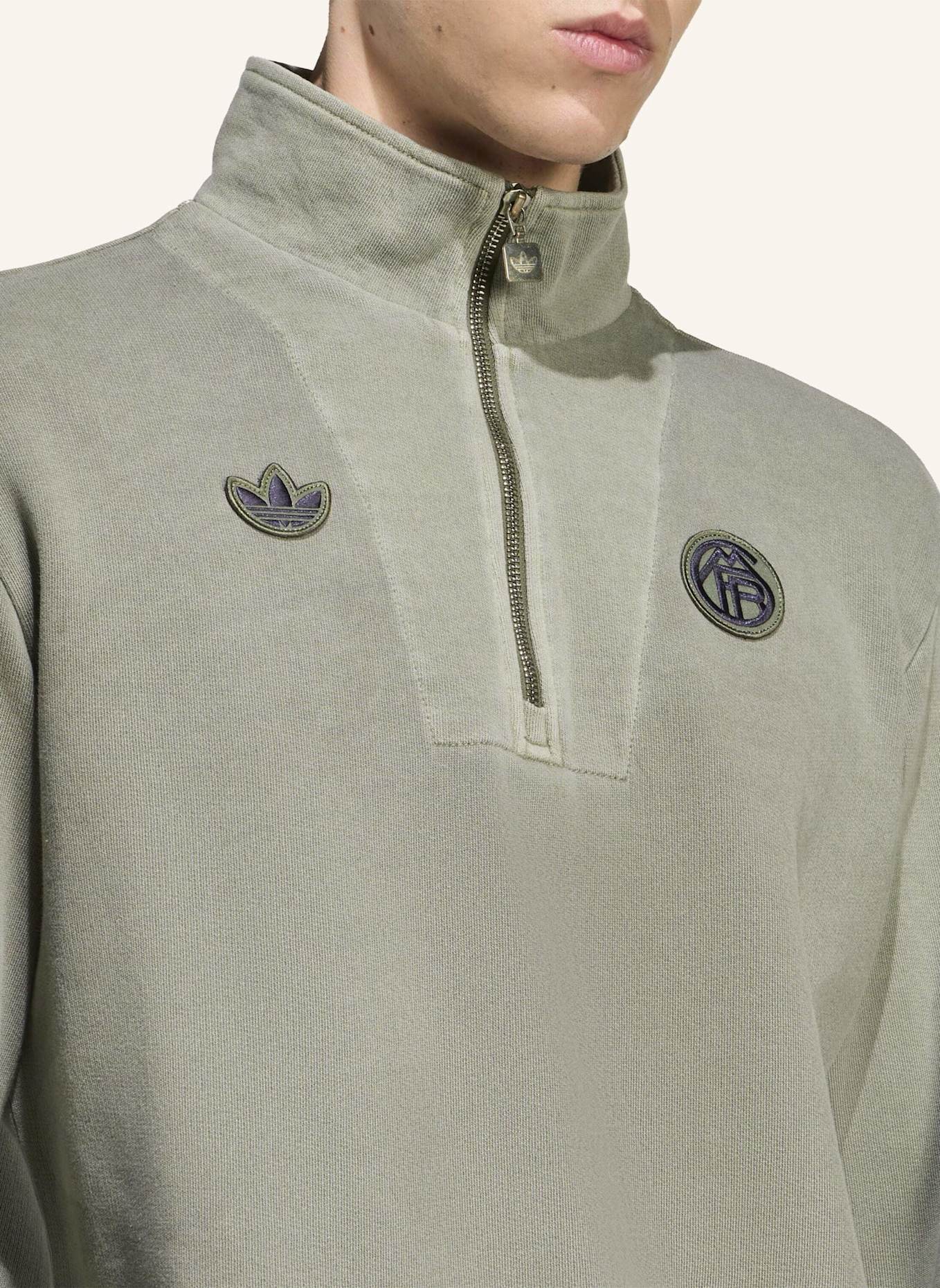 adidas Originals FC BAYERN MÜNCHEN TERRACE ICONS TOM MIT REISSVERSCHLUSS BIS ZUR BRUST: GRÜN