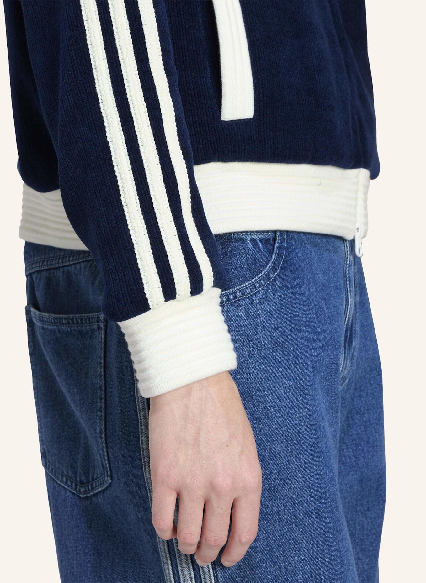 adidas Originals ADIDAS ORIGINALS VELOUR KNIT TRACK TOP: BLAU