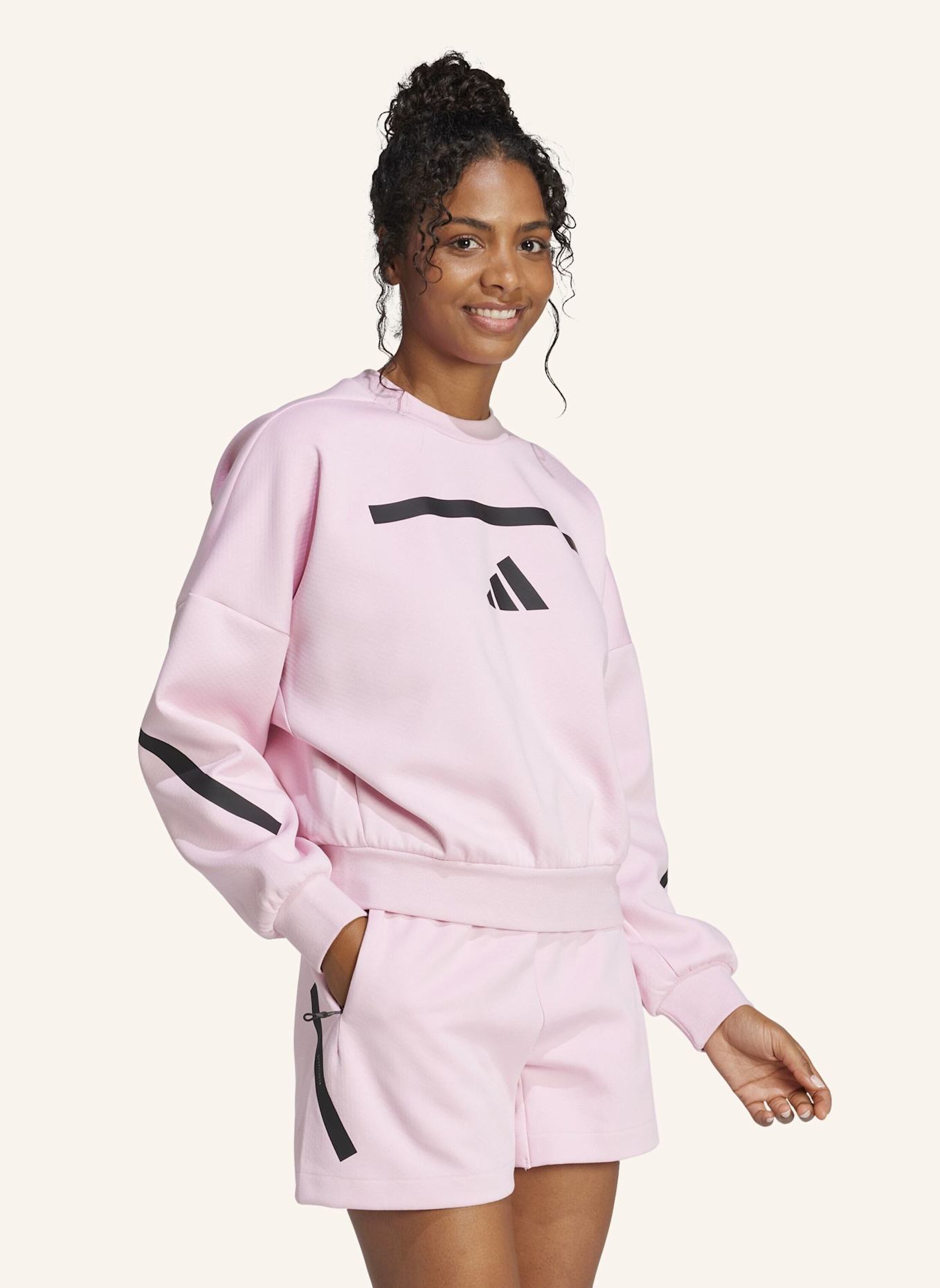 adidas ADIDAS Z.N.E. SWEATSHIRT: ROSA
