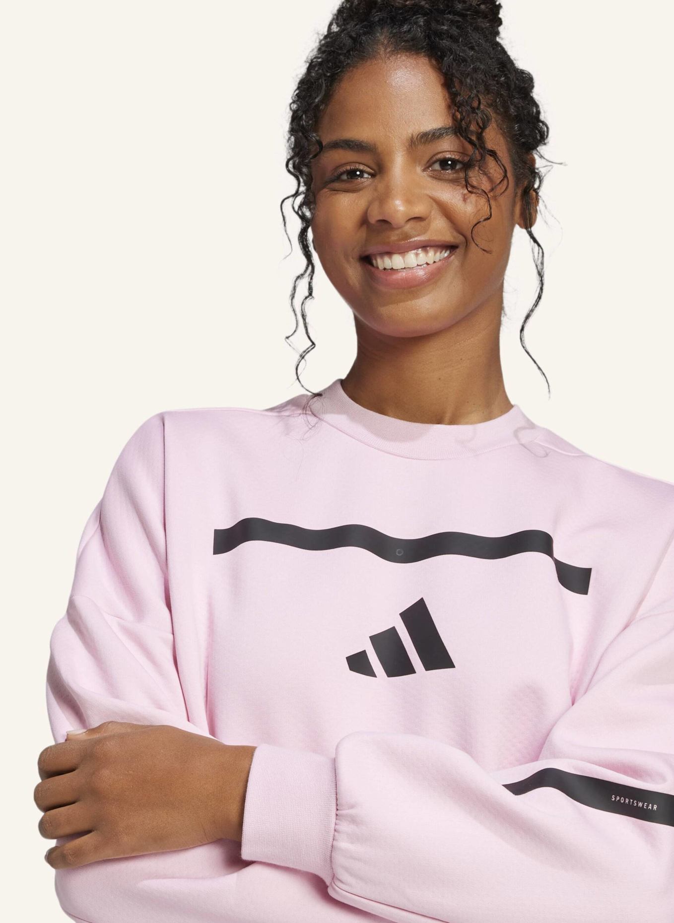 adidas ADIDAS Z.N.E. SWEATSHIRT: ROSA
