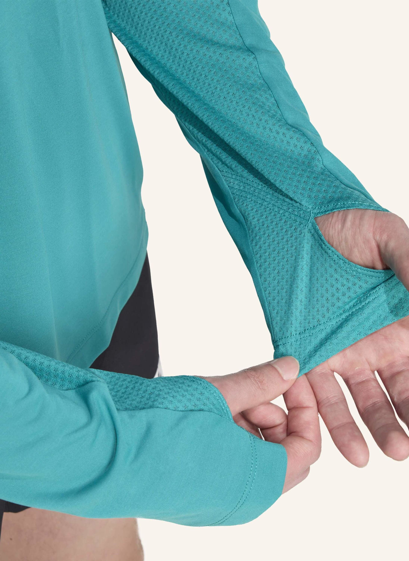 adidas TERREX TERREX XPERIOR CLIMACOOL+ LANGARMSHIRT: TÜRKIS