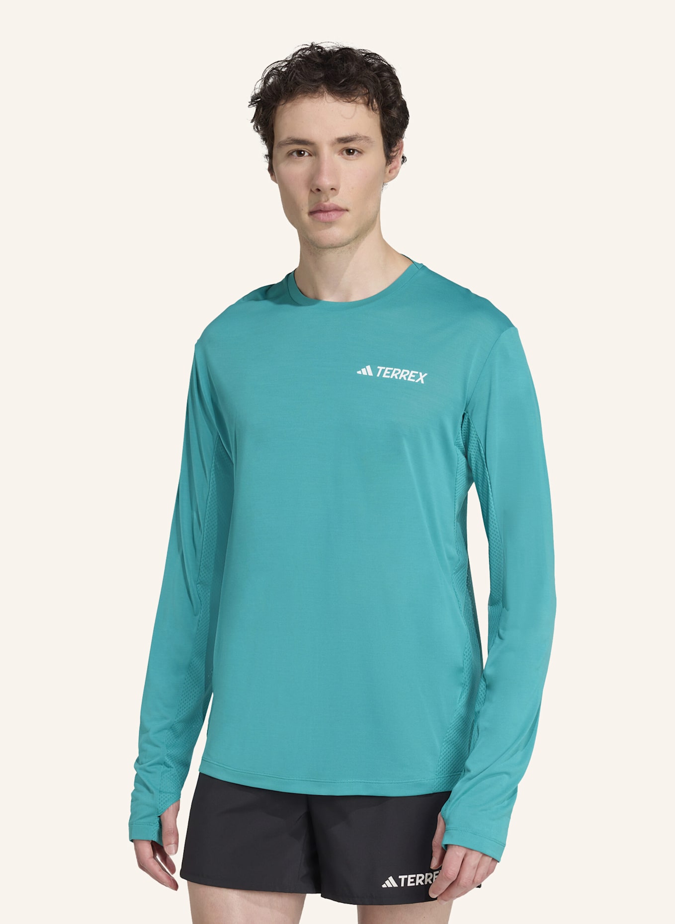 adidas TERREX TERREX XPERIOR CLIMACOOL+ LANGARMSHIRT: TÜRKIS