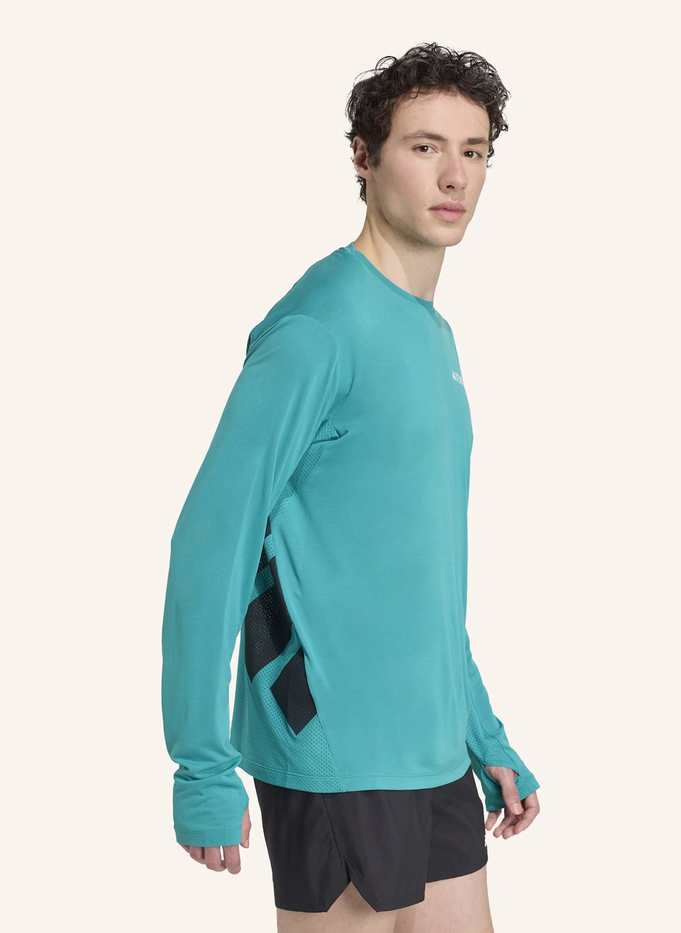 adidas TERREX TERREX XPERIOR CLIMACOOL+ LANGARMSHIRT: TÜRKIS