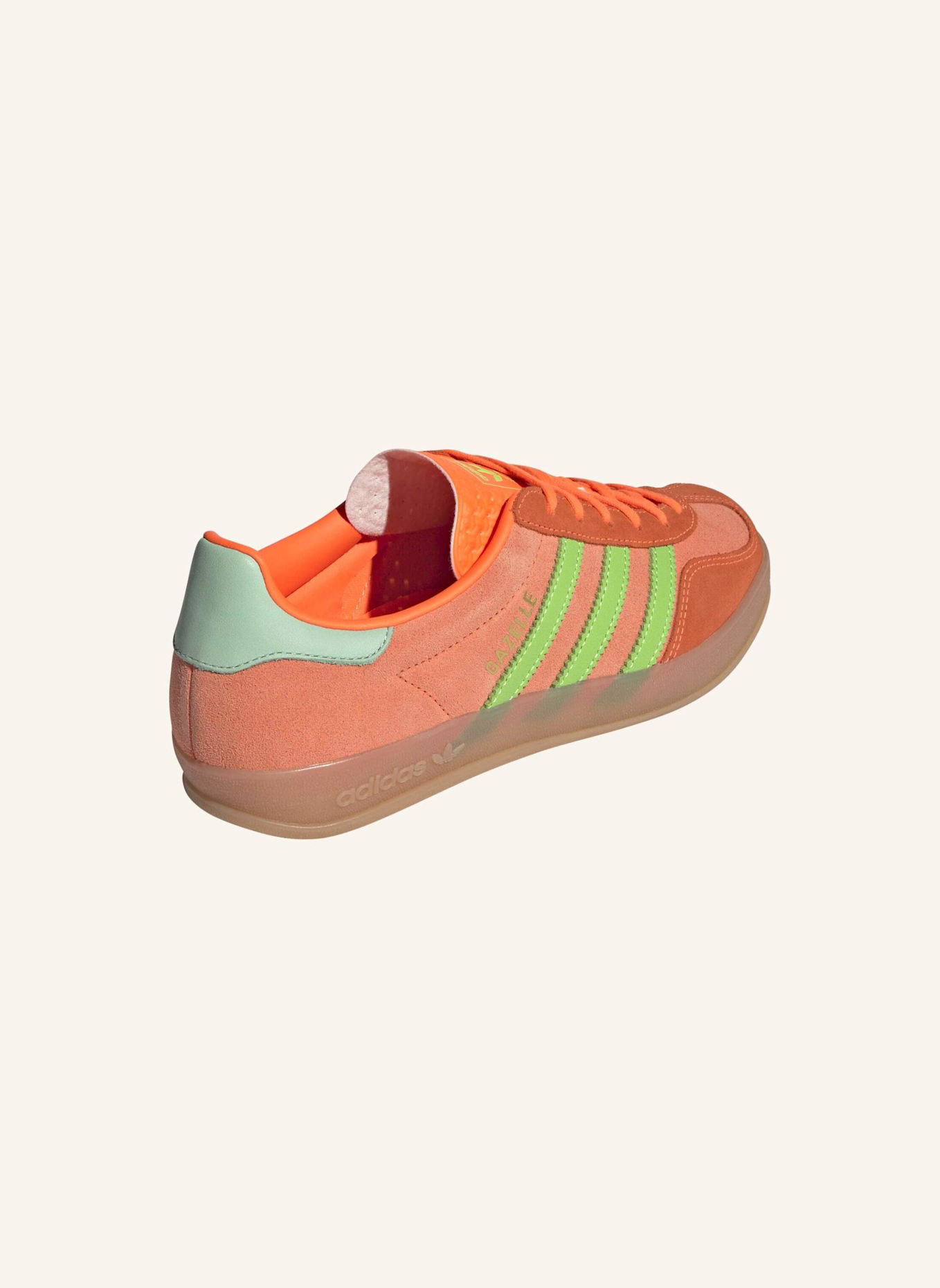adidas Originals GAZELLE INDOOR SCHUH: GRÜN/ ORANGE