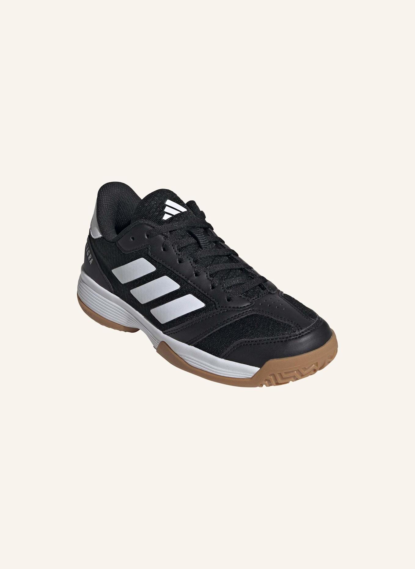 adidas Indoorschuhe LIGRA 8 K: SCHWARZ/ WEISS