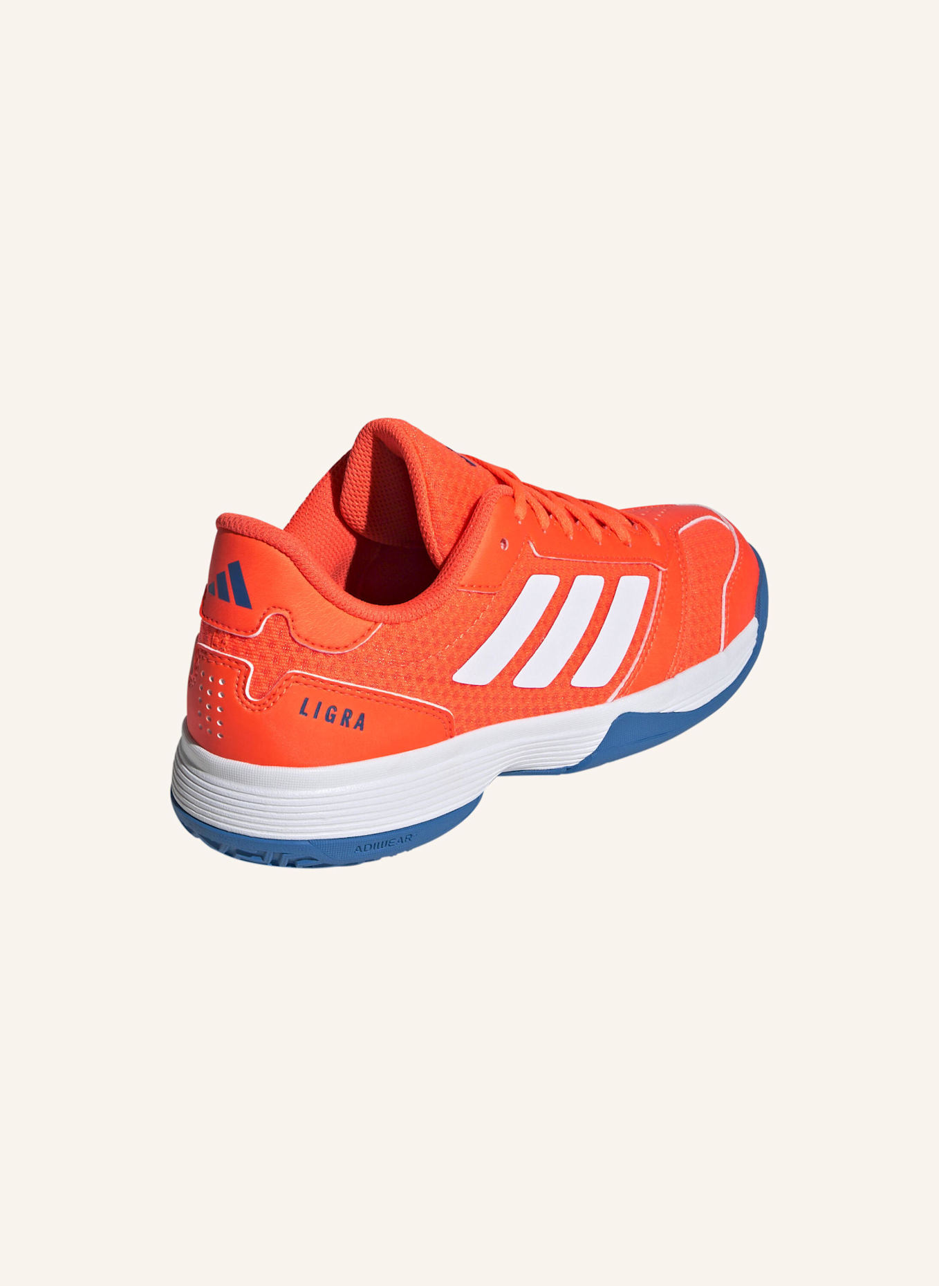 adidas Indoorschuhe LIGRA 8 K: ORANGE/ WEISS