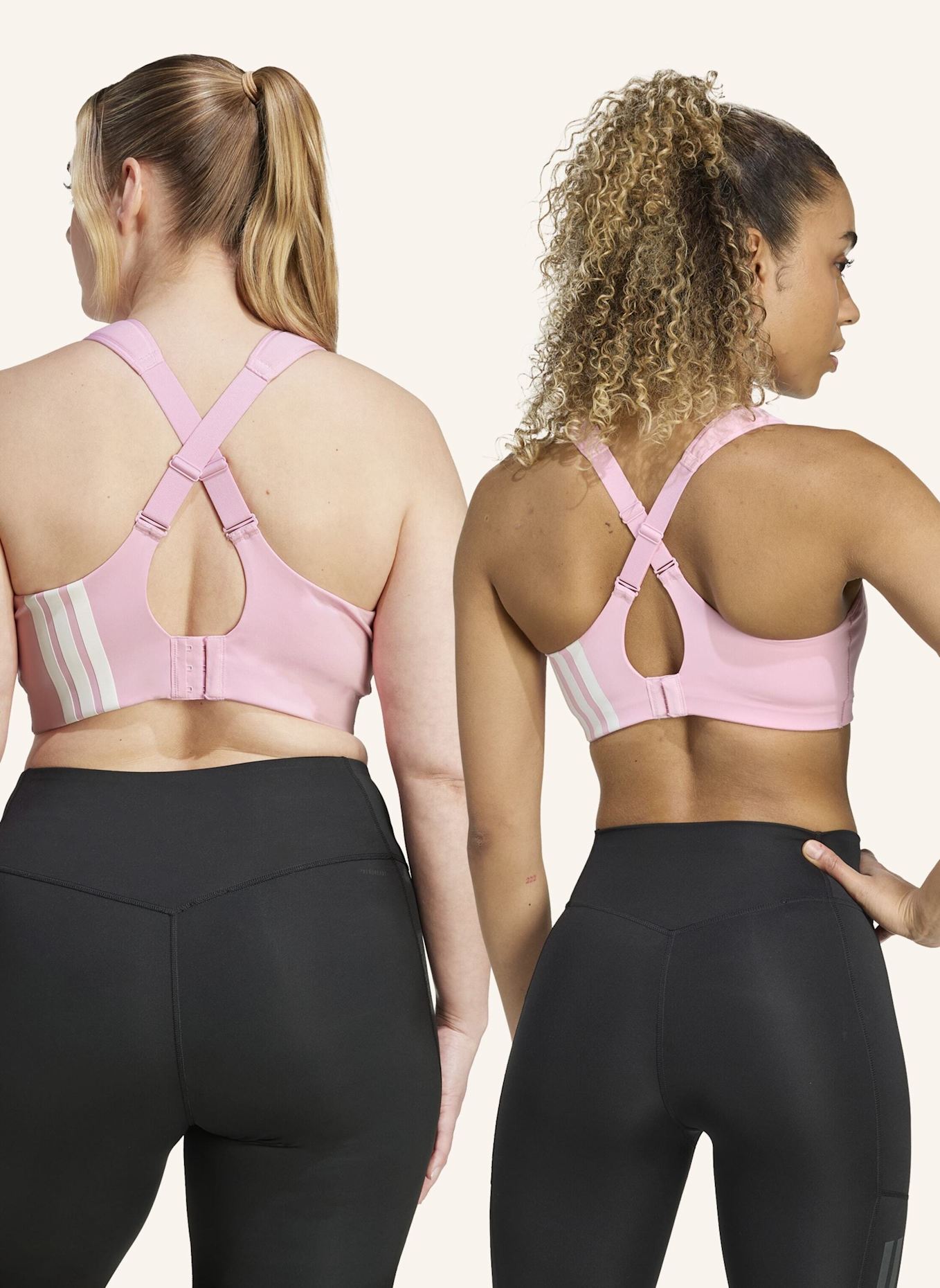 adidas Sport-BH TLRD IMPACT TRAINING mit Mesh: ROSA