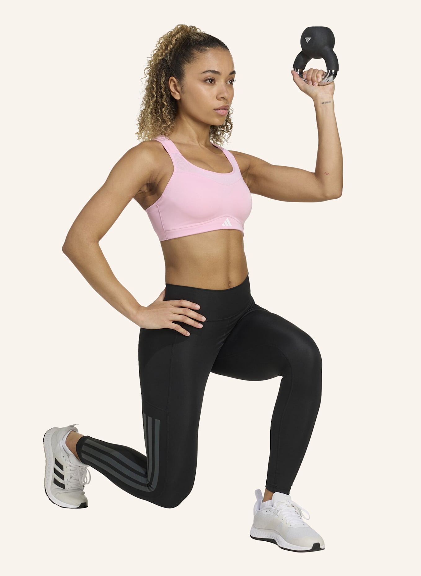 adidas Sport-BH TLRD IMPACT TRAINING mit Mesh: ROSA