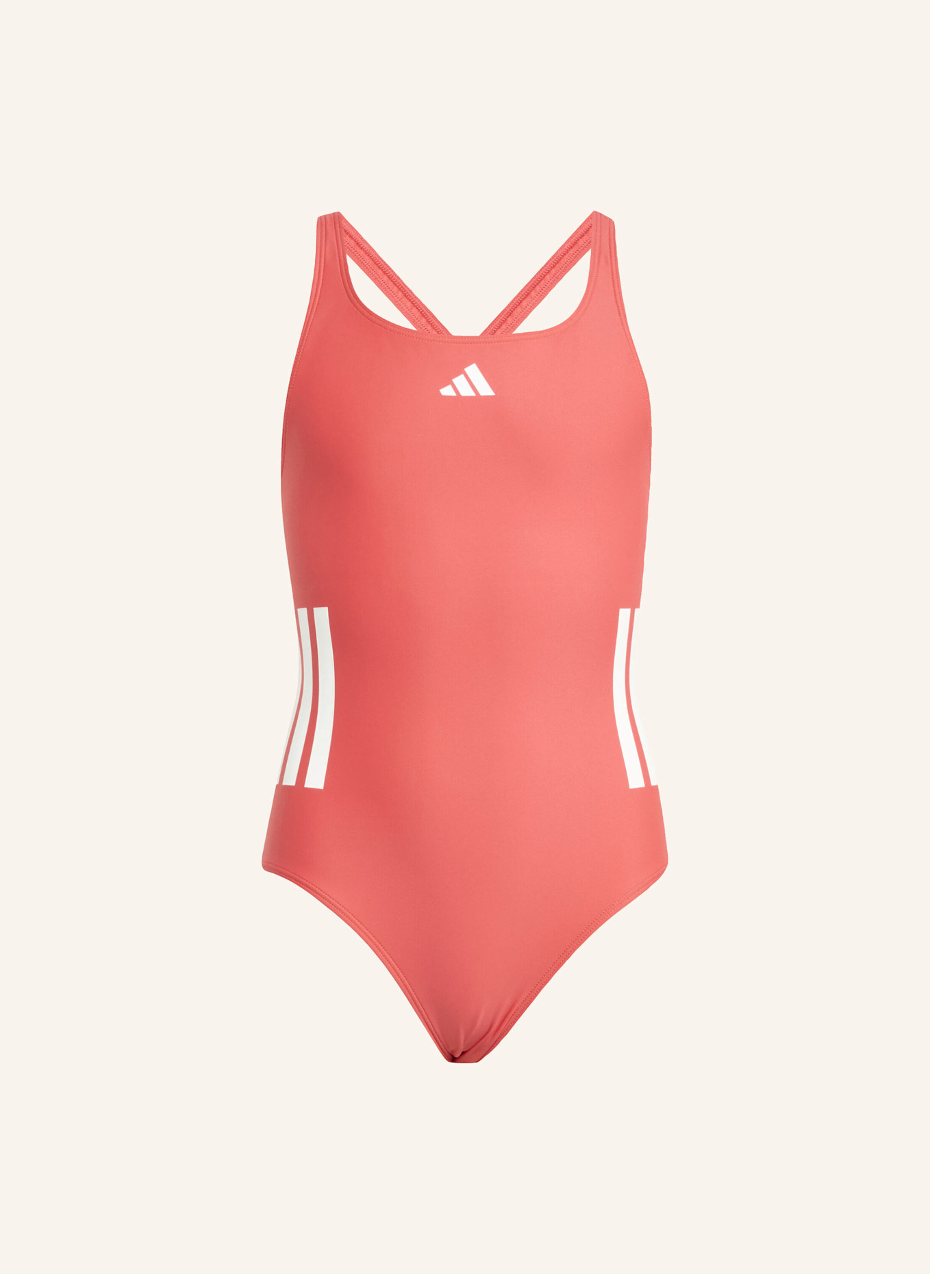 adidas Badeanzug 3-STREIFEN: WEISS