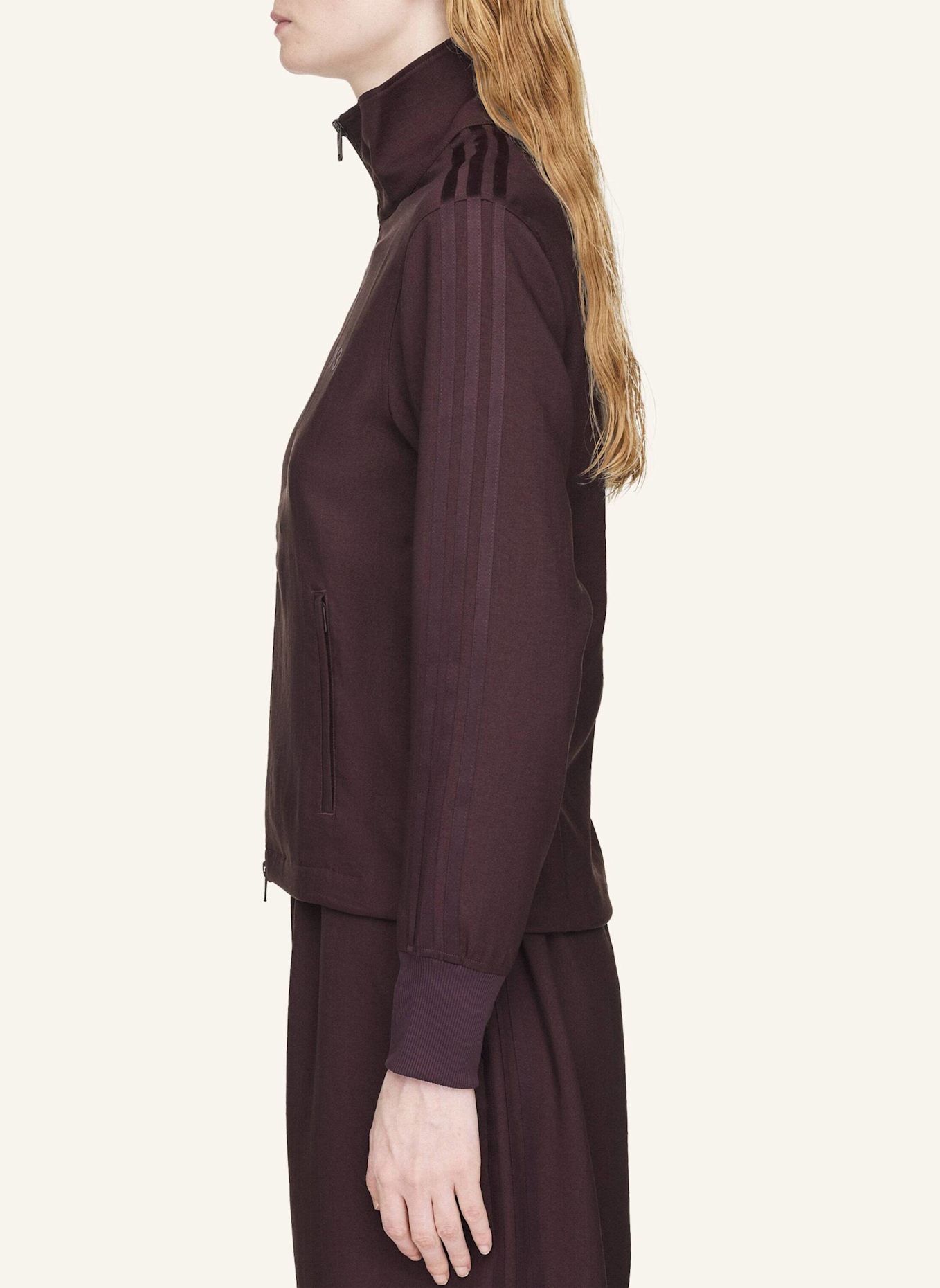 Y-3 Y-3 3-STREIFEN TRACK TOP: ROT