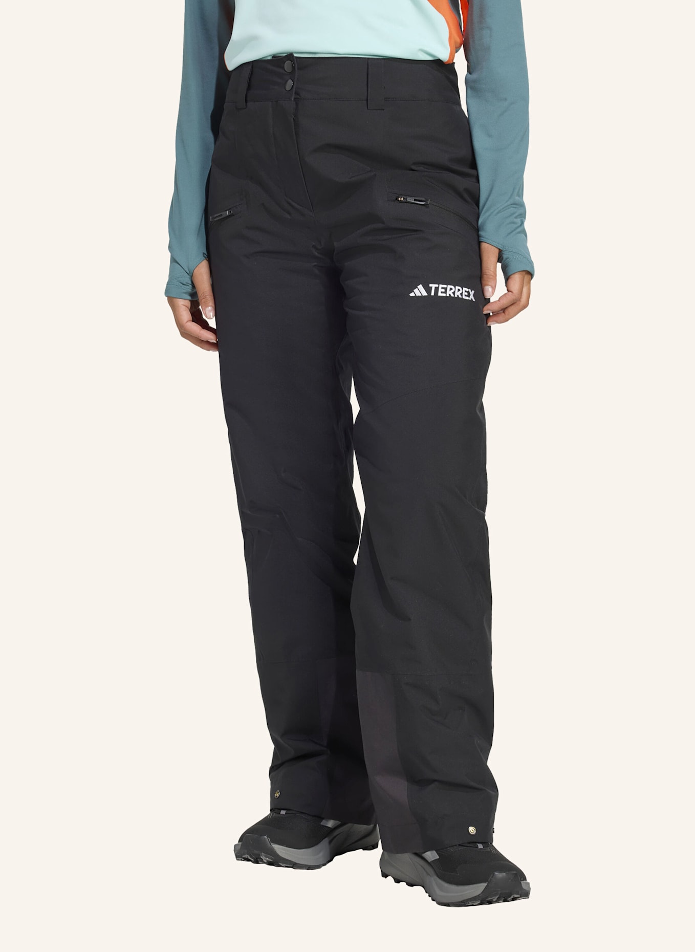 adidas TERREX TERREX MULTI 2 LAYER CLIMAPROOF ISOLIERTE HOSE: SCHWARZ