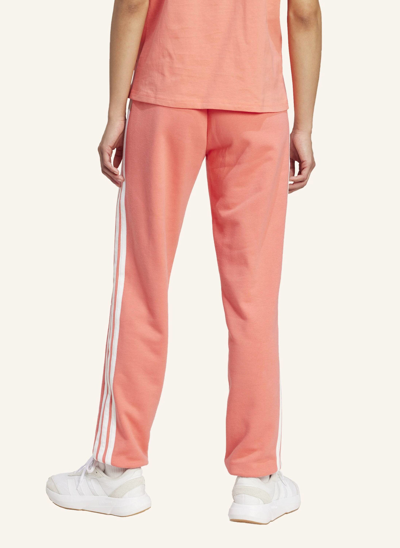 adidas Sweatpants ESSENTIALS 3-STREIFEN: ROT/ WEISS