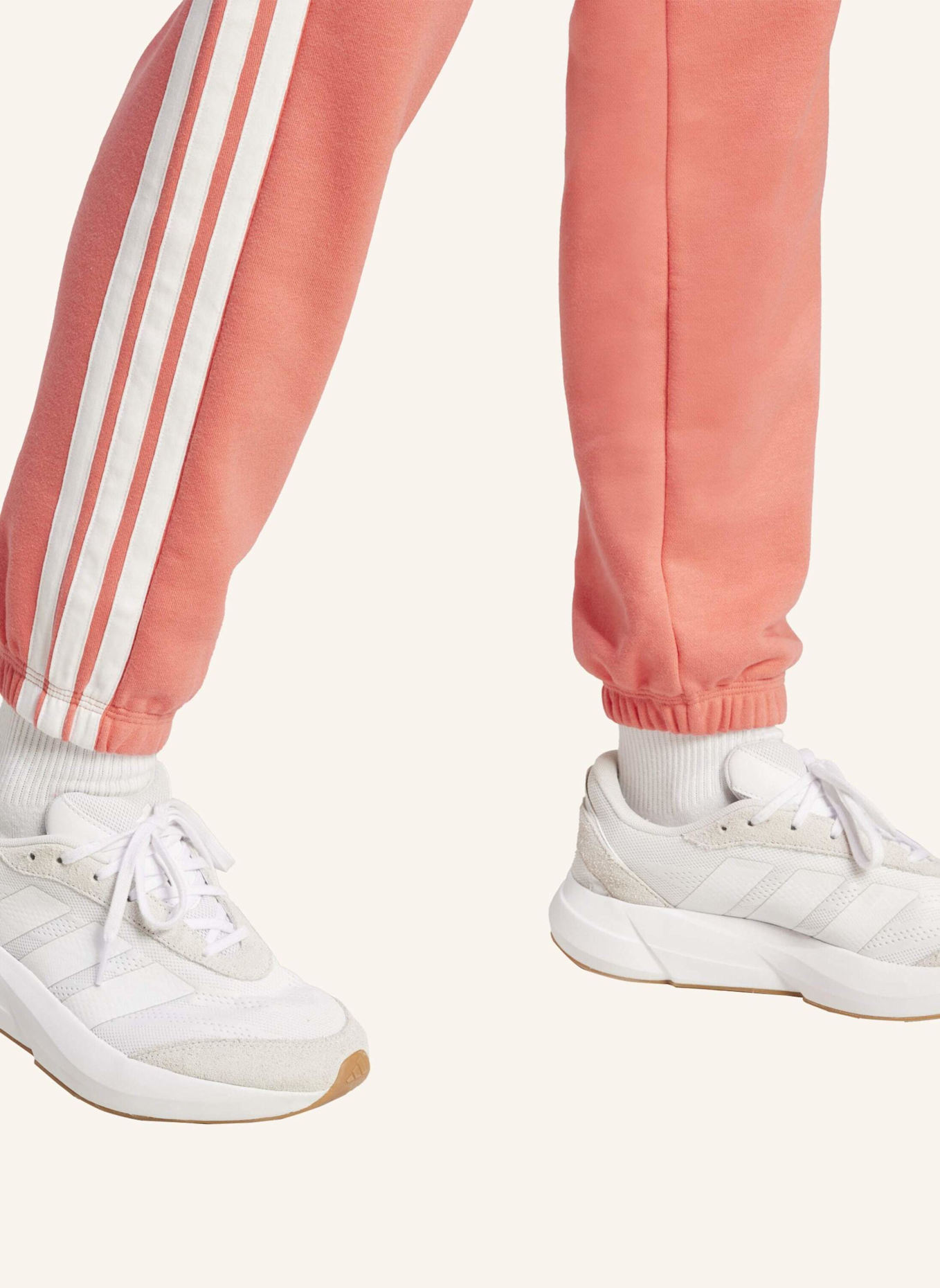 adidas Sweatpants ESSENTIALS 3-STREIFEN: ROT/ WEISS