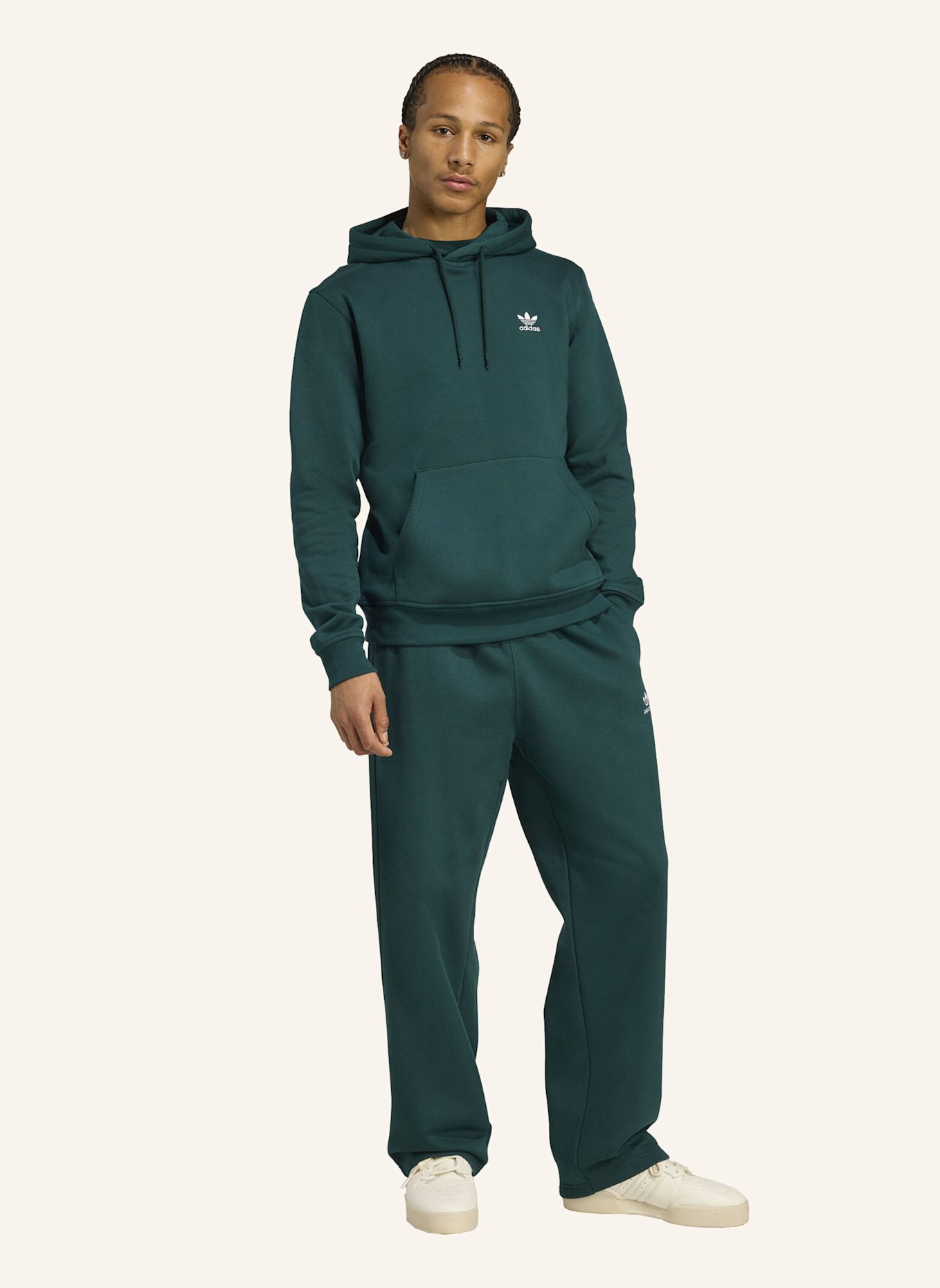 adidas Originals TREFOIL ESSENTIALS OPEN HEM HOSE: GRÜN