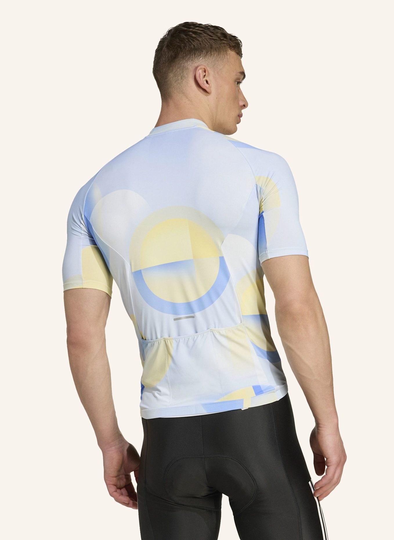 adidas ESSENTIALS 3-STREIFEN LIGHT IN MOTION GRAPHIC TRIKOT: BLAU