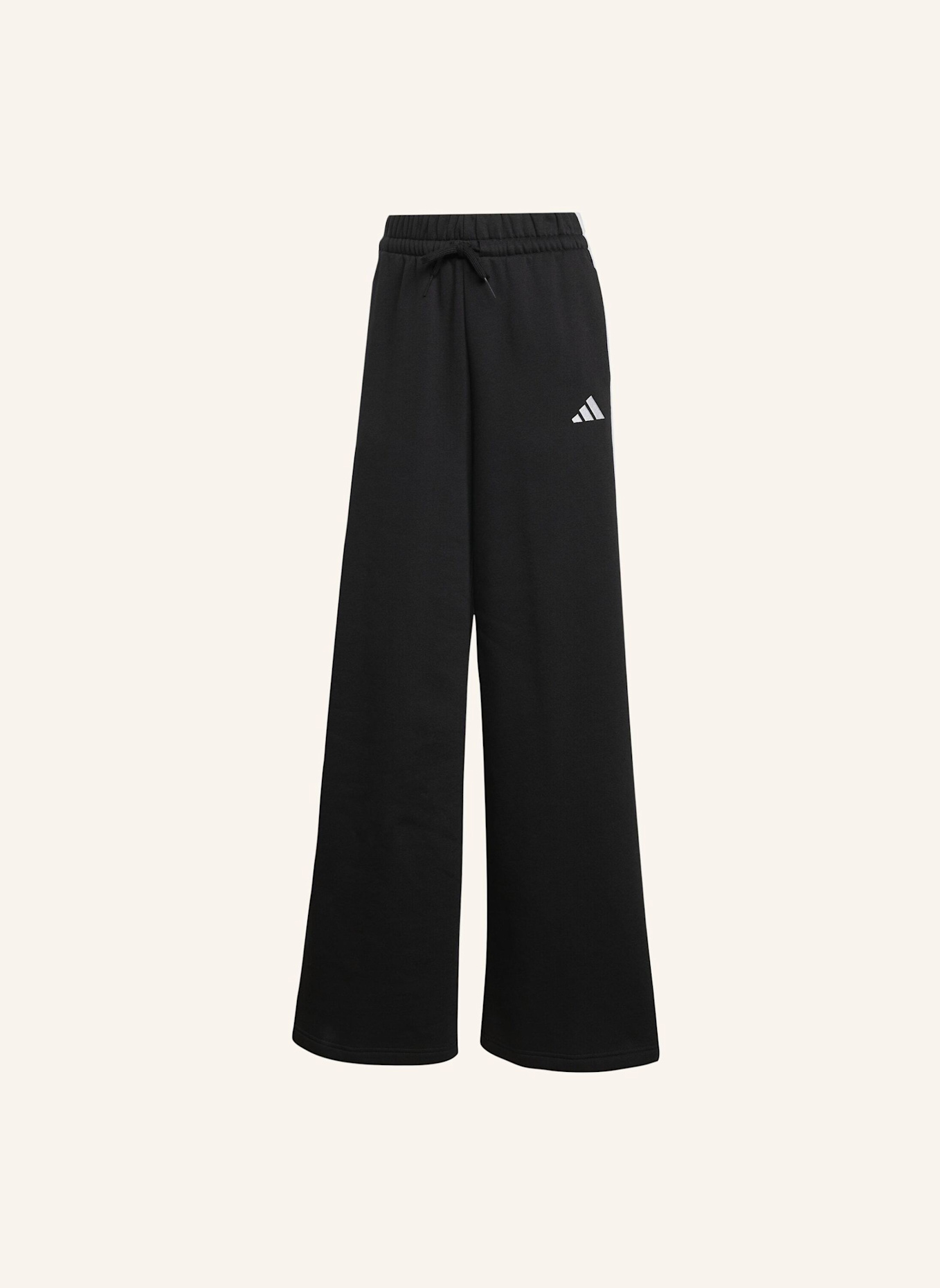 adidas ADIDAS 3-STREIFEN WIDE FLEECEHOSE: SCHWARZ