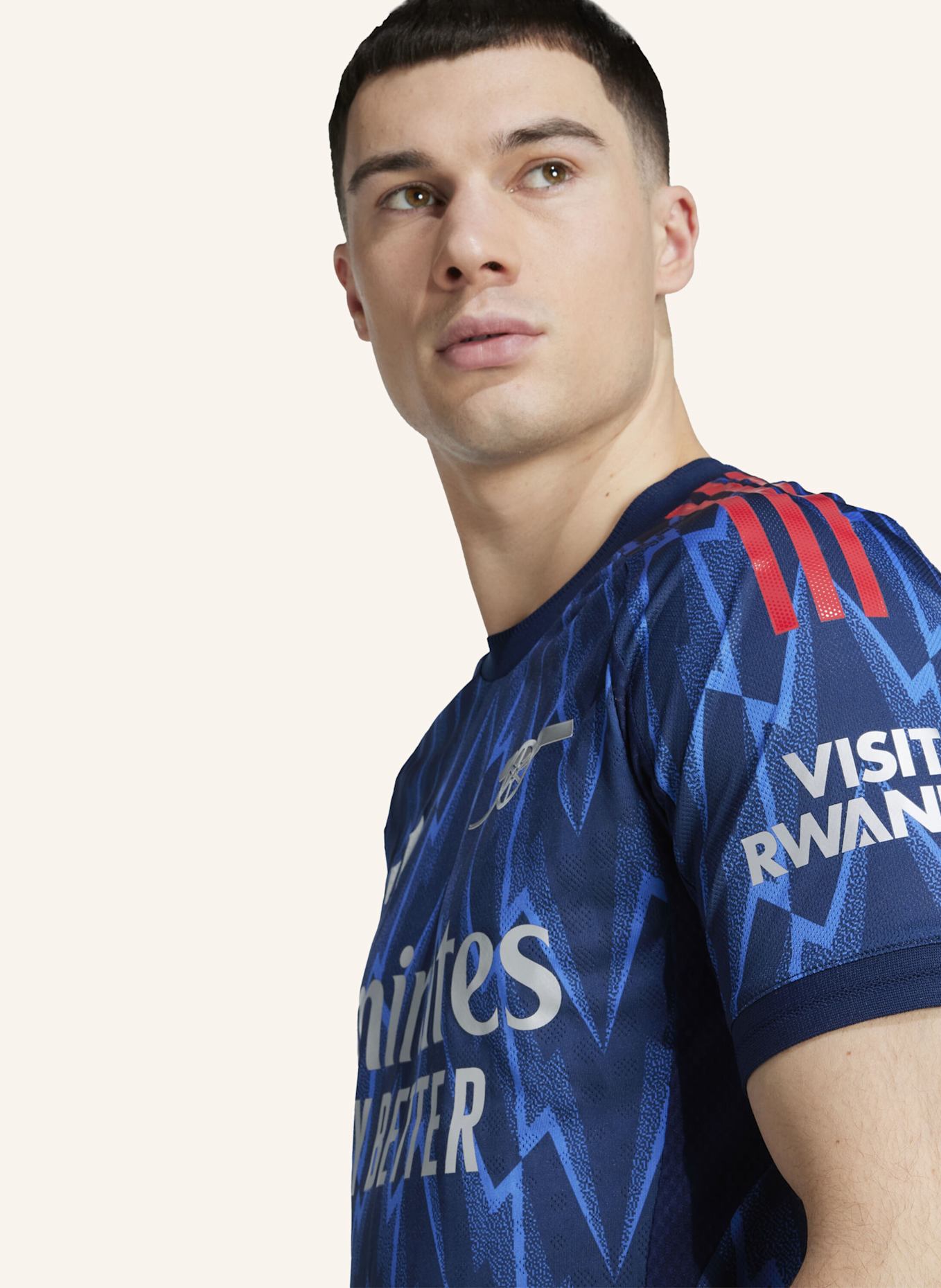 adidas FC ARSENAL 25/26 AUSWÄRTSTRIKOT AUTHENTIC: BLAU/ SILBER