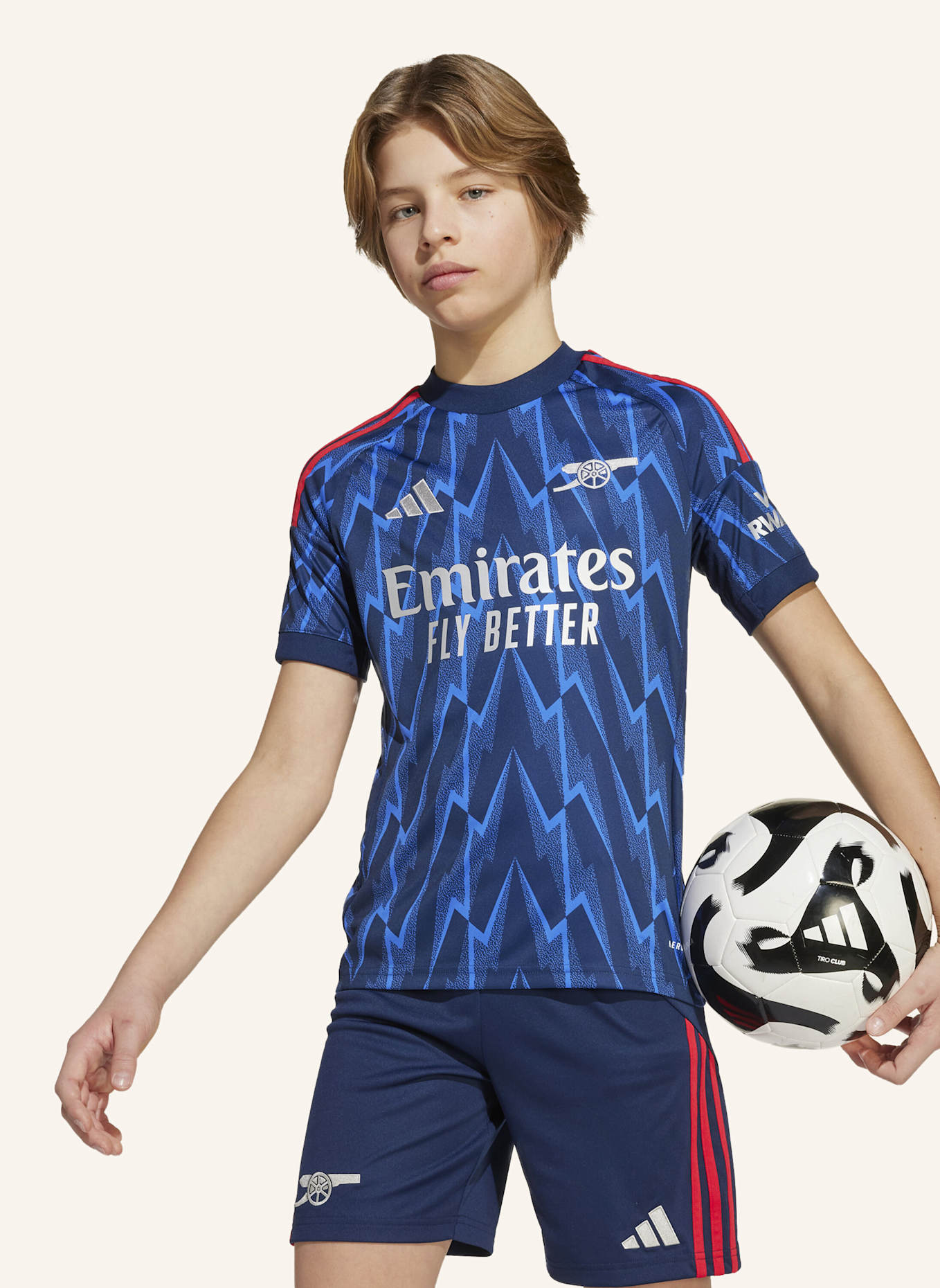 adidas ARSENAL 25/26 AUSWÄRTSTRIKOT: BLAU/ GRAU