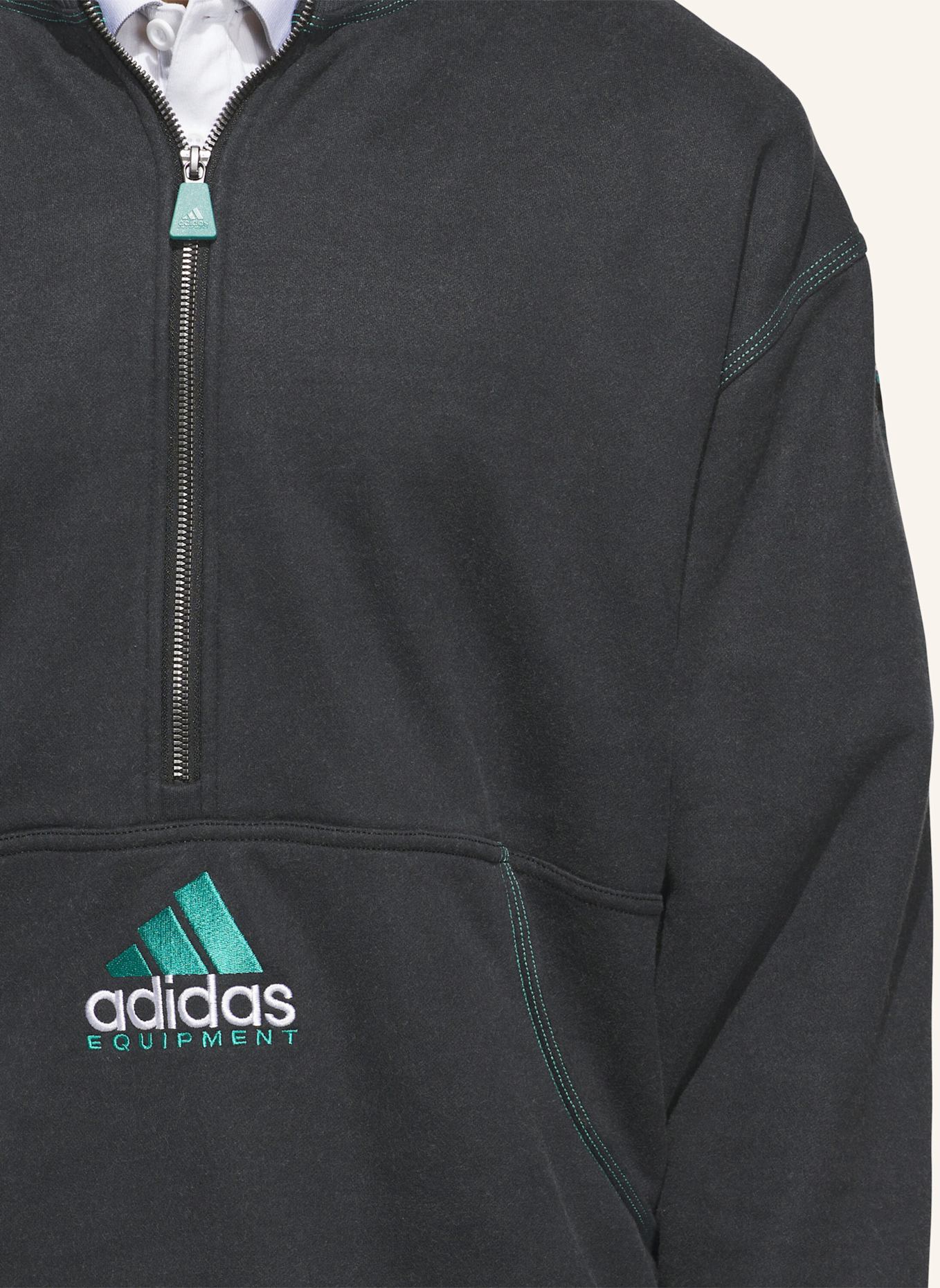 adidas EQUIPMENT QUARTER-ZIP OBERTEIL: SCHWARZ