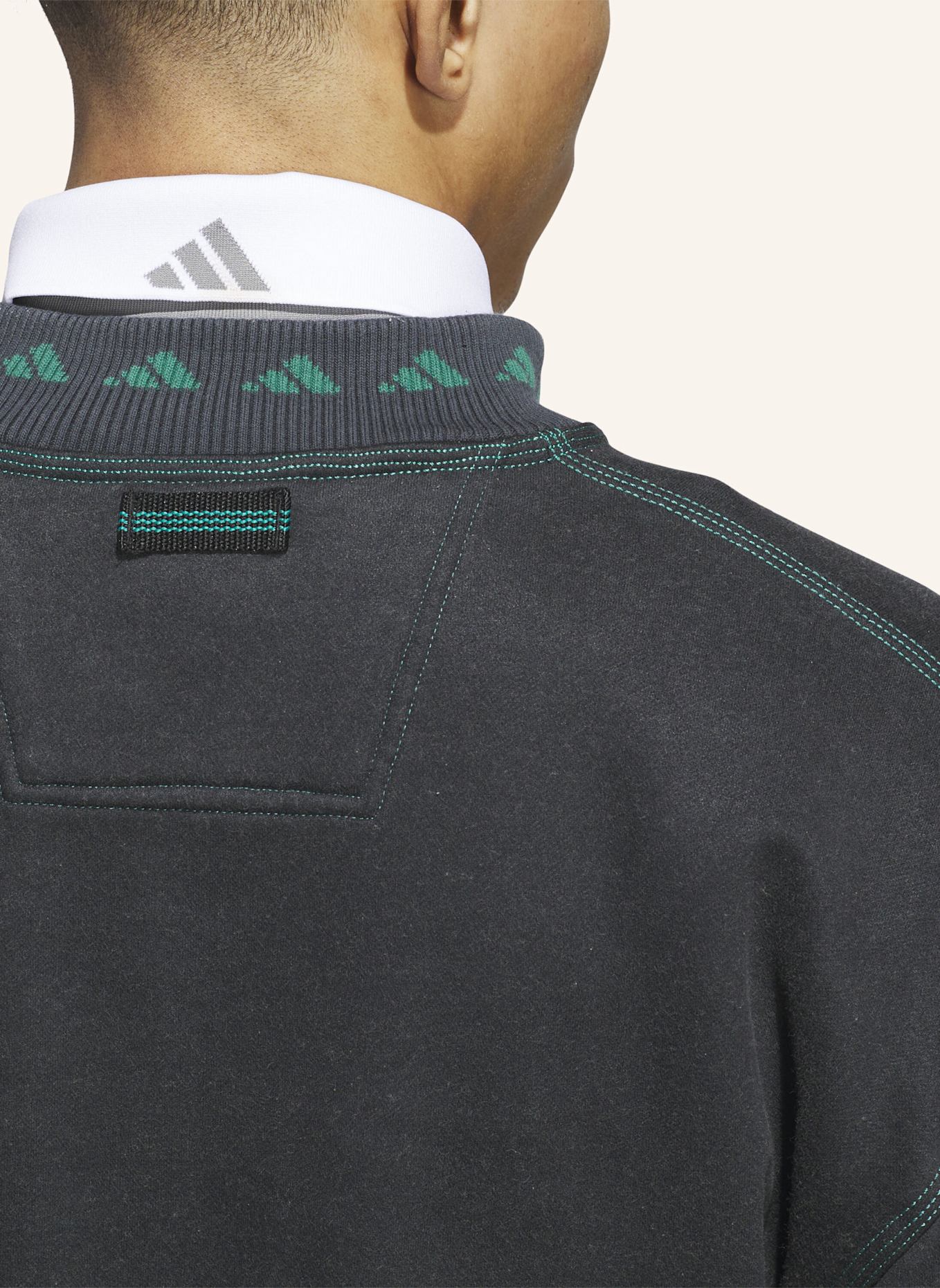 adidas EQUIPMENT QUARTER-ZIP OBERTEIL: SCHWARZ