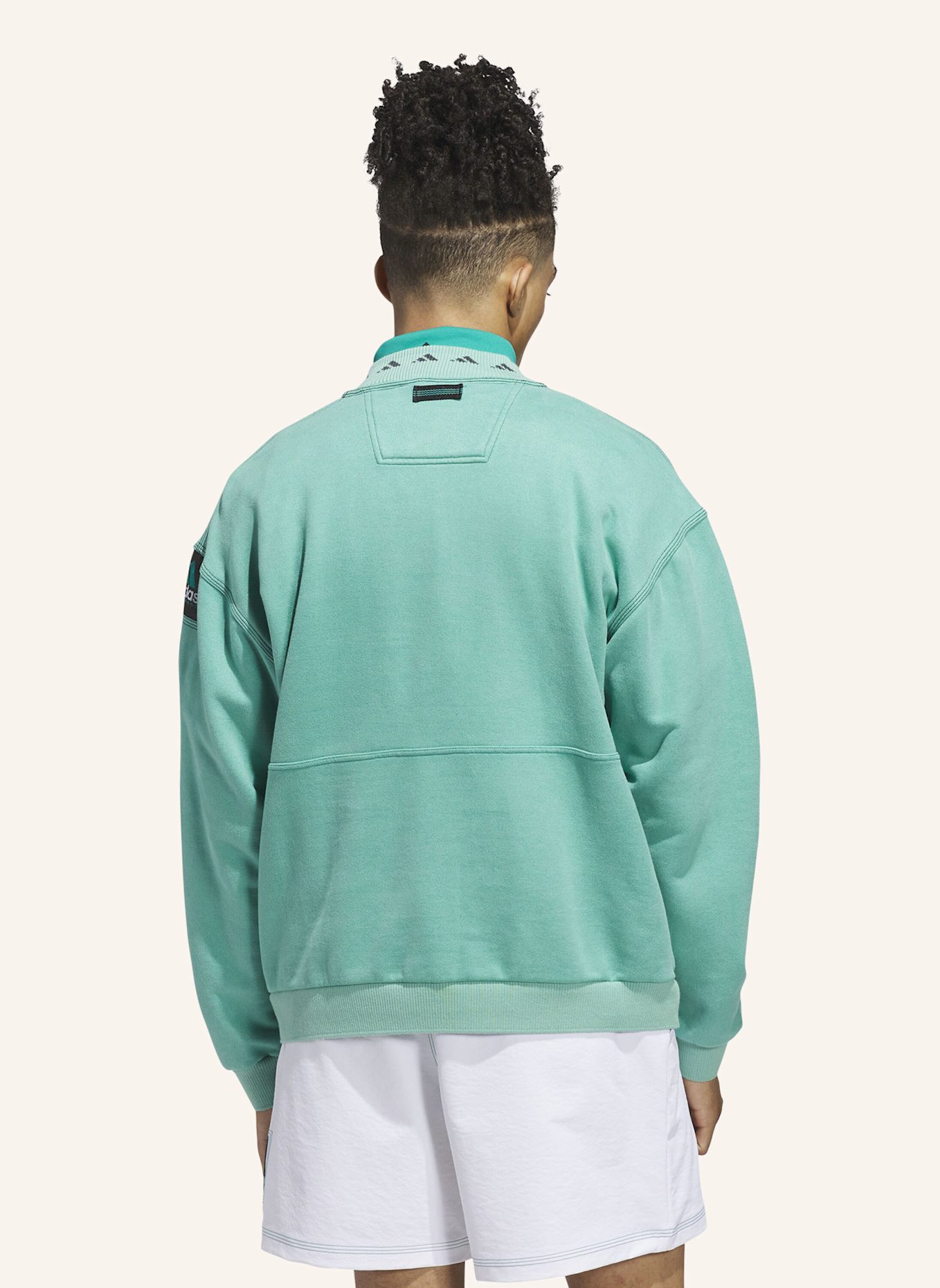 adidas EQUIPMENT QUARTER-ZIP OBERTEIL: GRÜN