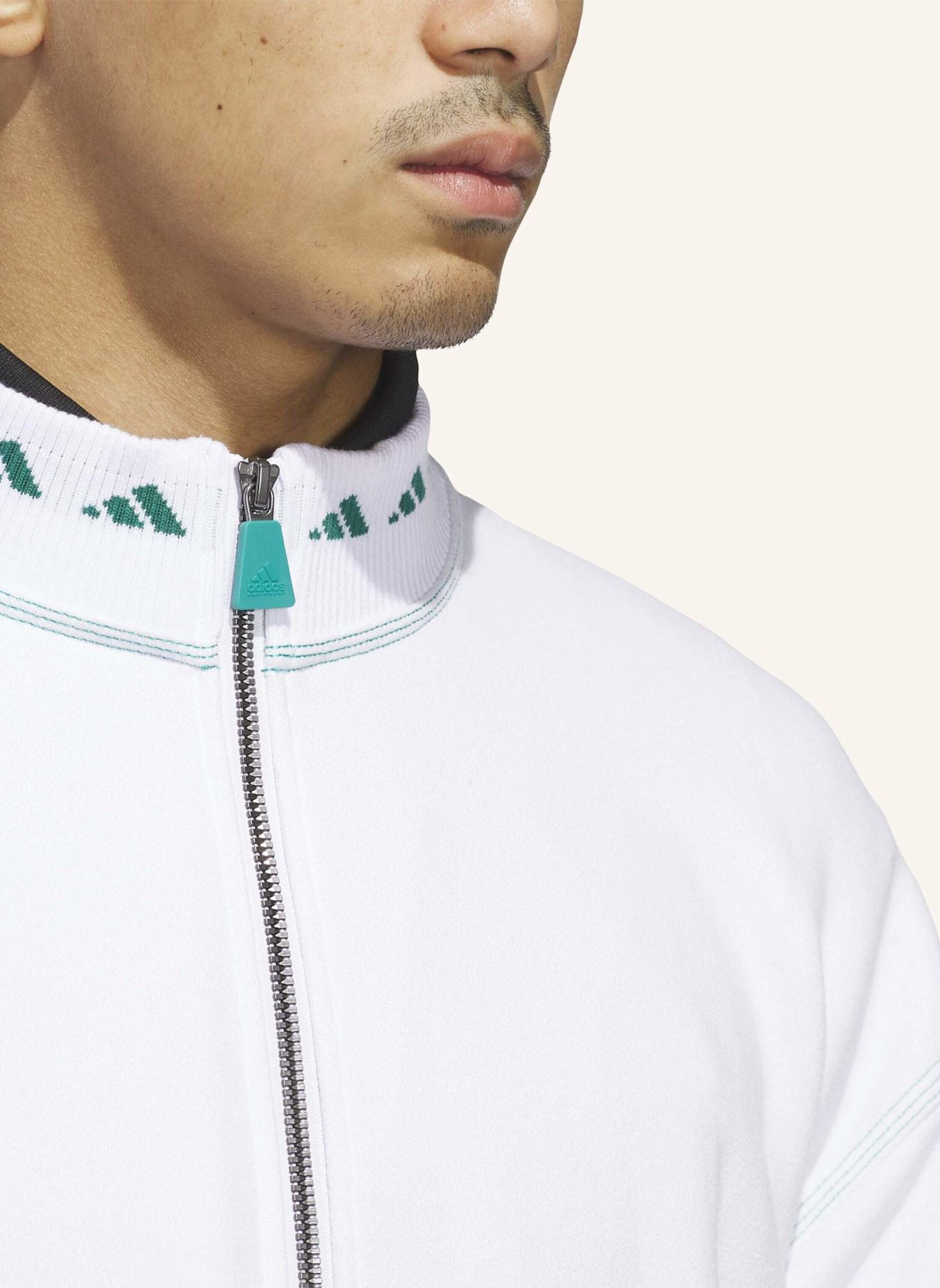 adidas EQUIPMENT QUARTER-ZIP OBERTEIL: WEISS