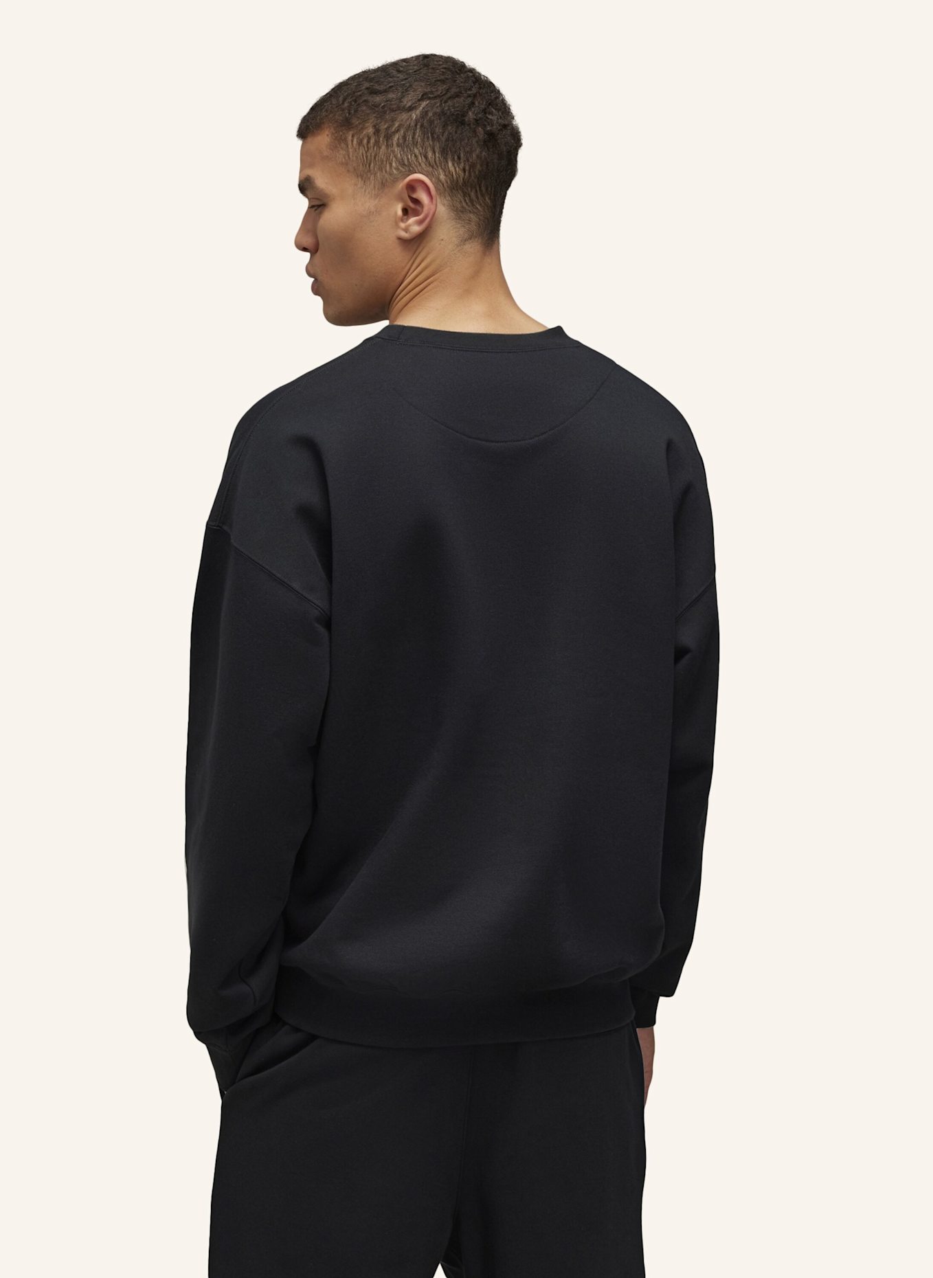 Y-3 Y-3 BRUSHED TERRY SWEATSHIRT: SCHWARZ