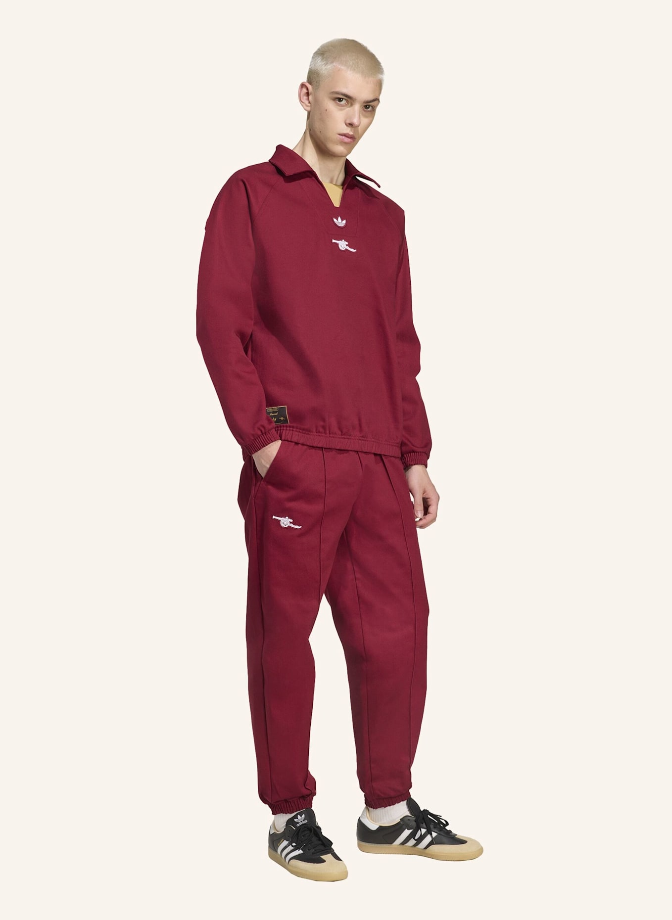 adidas Originals ARSENAL TERRACE ICONS DRILL HOSE: ROT