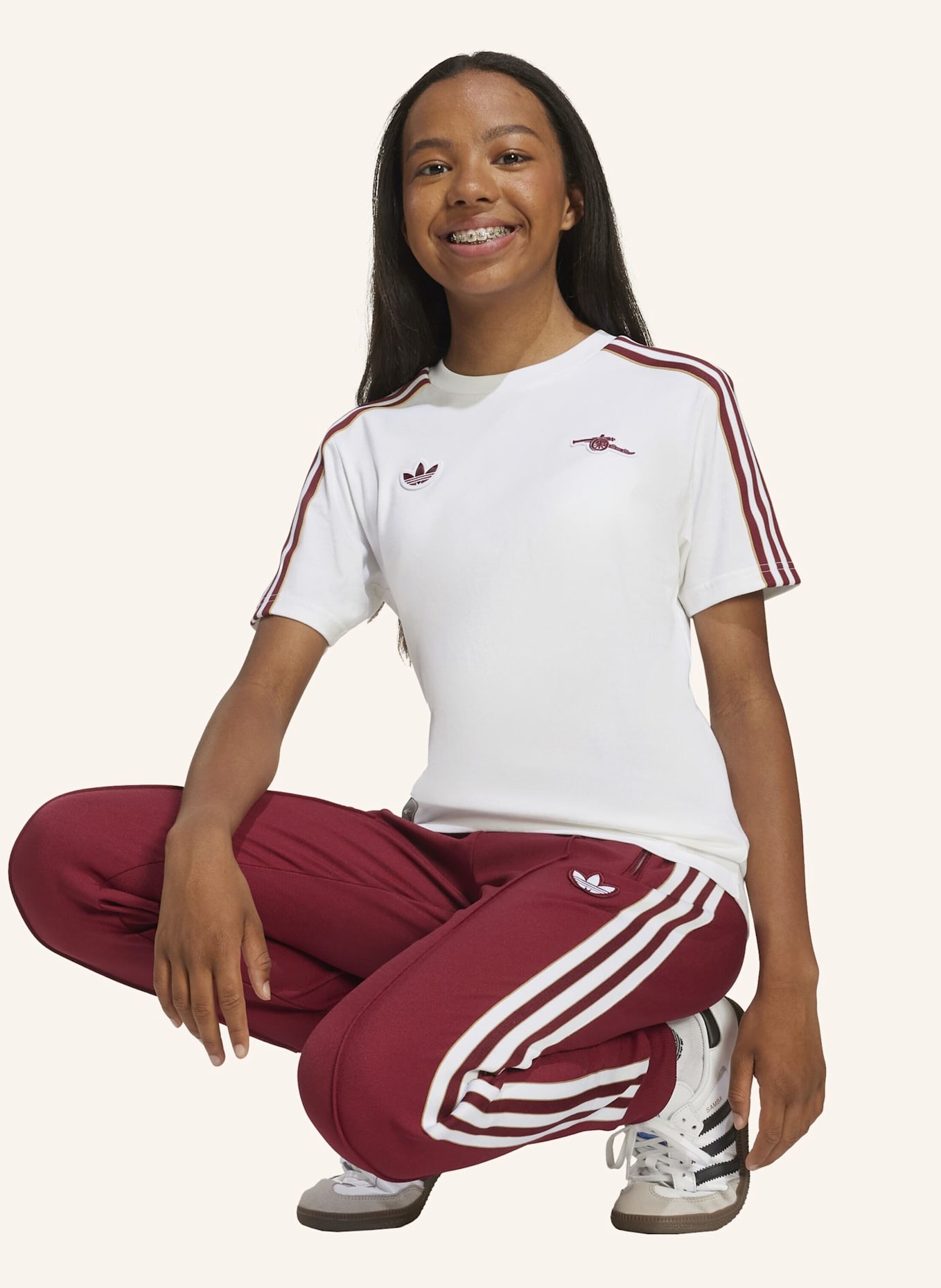 adidas Originals FC ARSENAL TERRACE ICONS TRAININGSHOSE FÜR KINDER: ROT